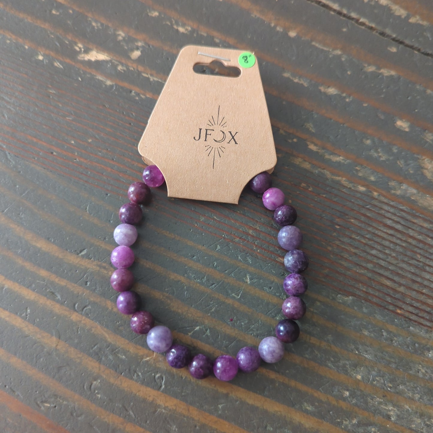 Pulseras de lepidolita (varios tamaños disponibles)