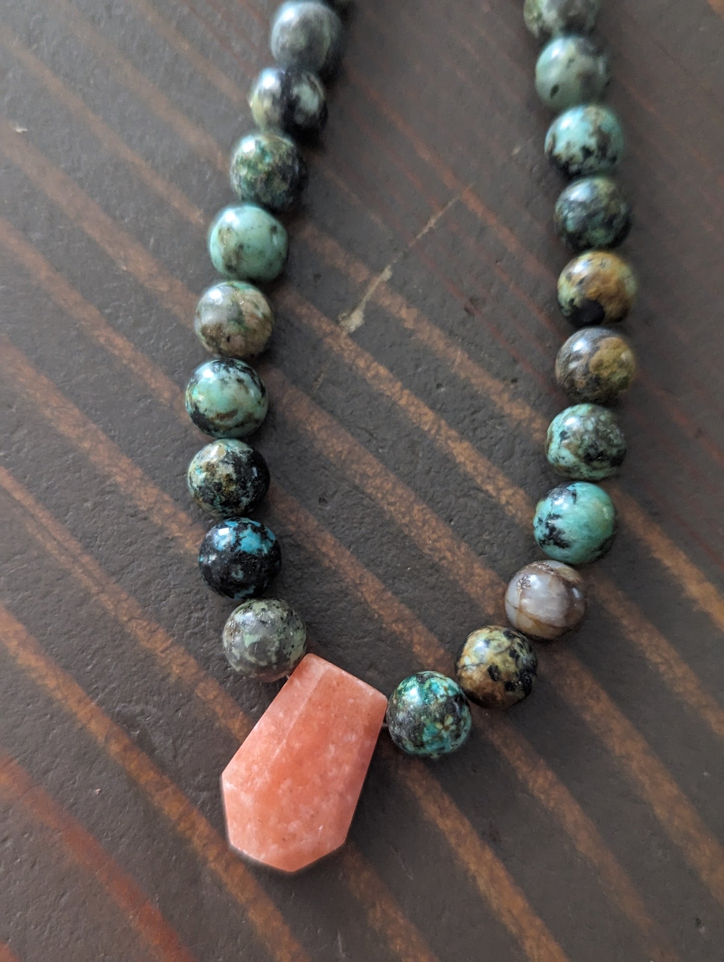 Peach Calcite Short Gemmy Necklace (various stone options available)