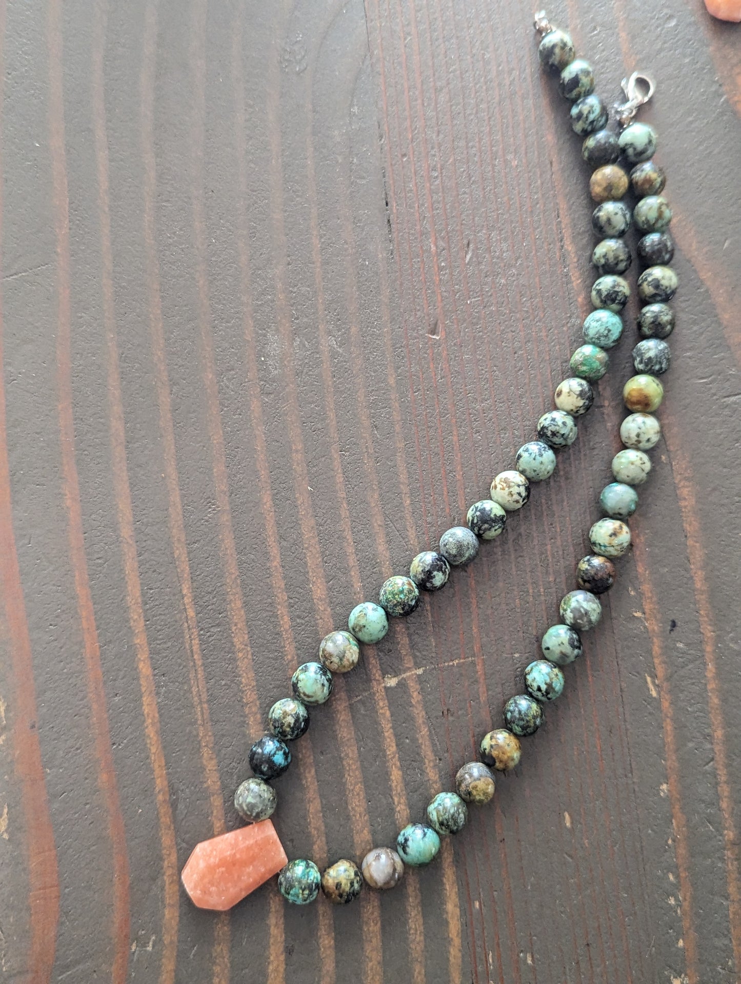 Peach Calcite Short Gemmy Necklace (various stone options available)