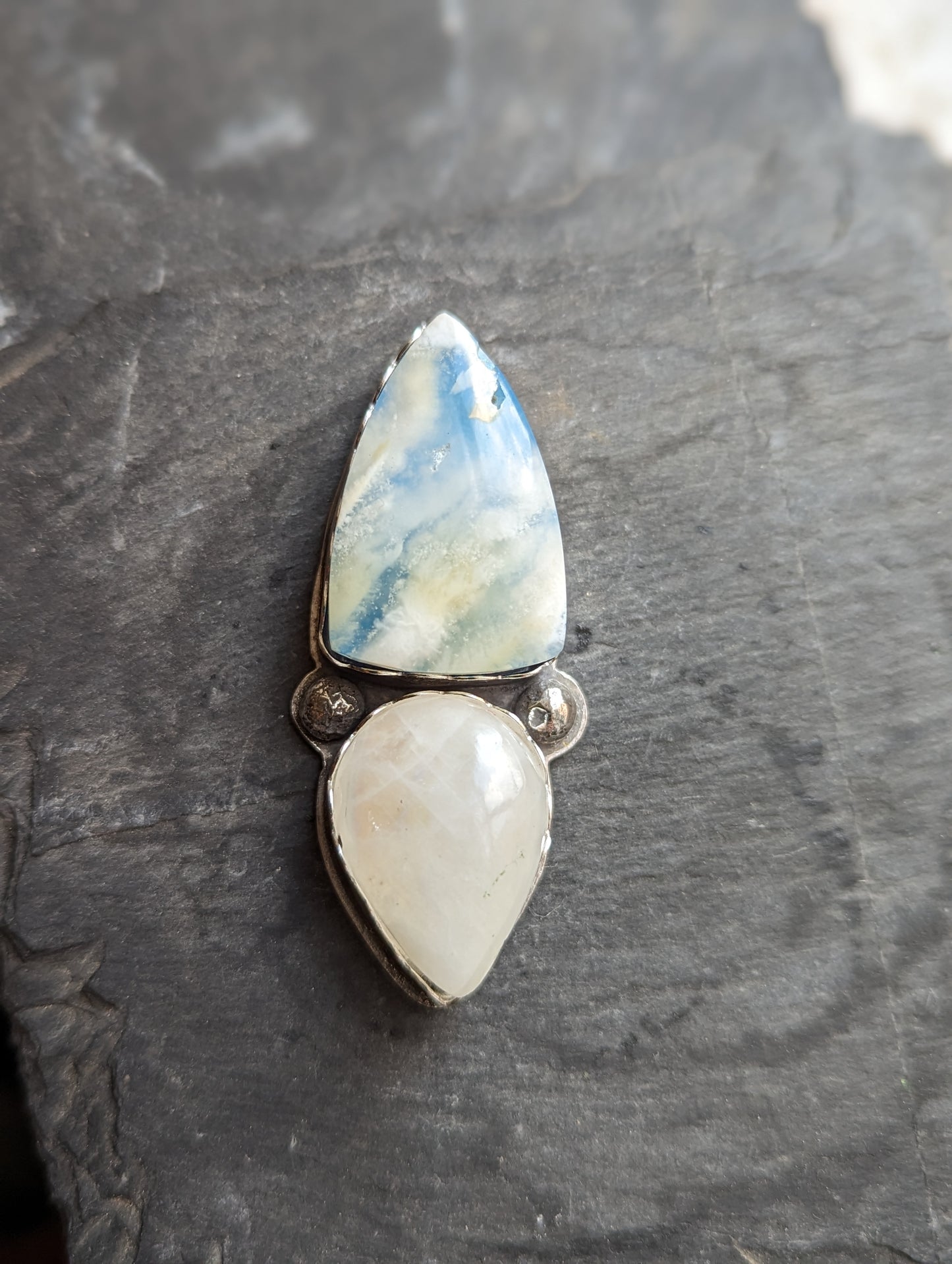 Plume Agate and Moonstone - MTO any size