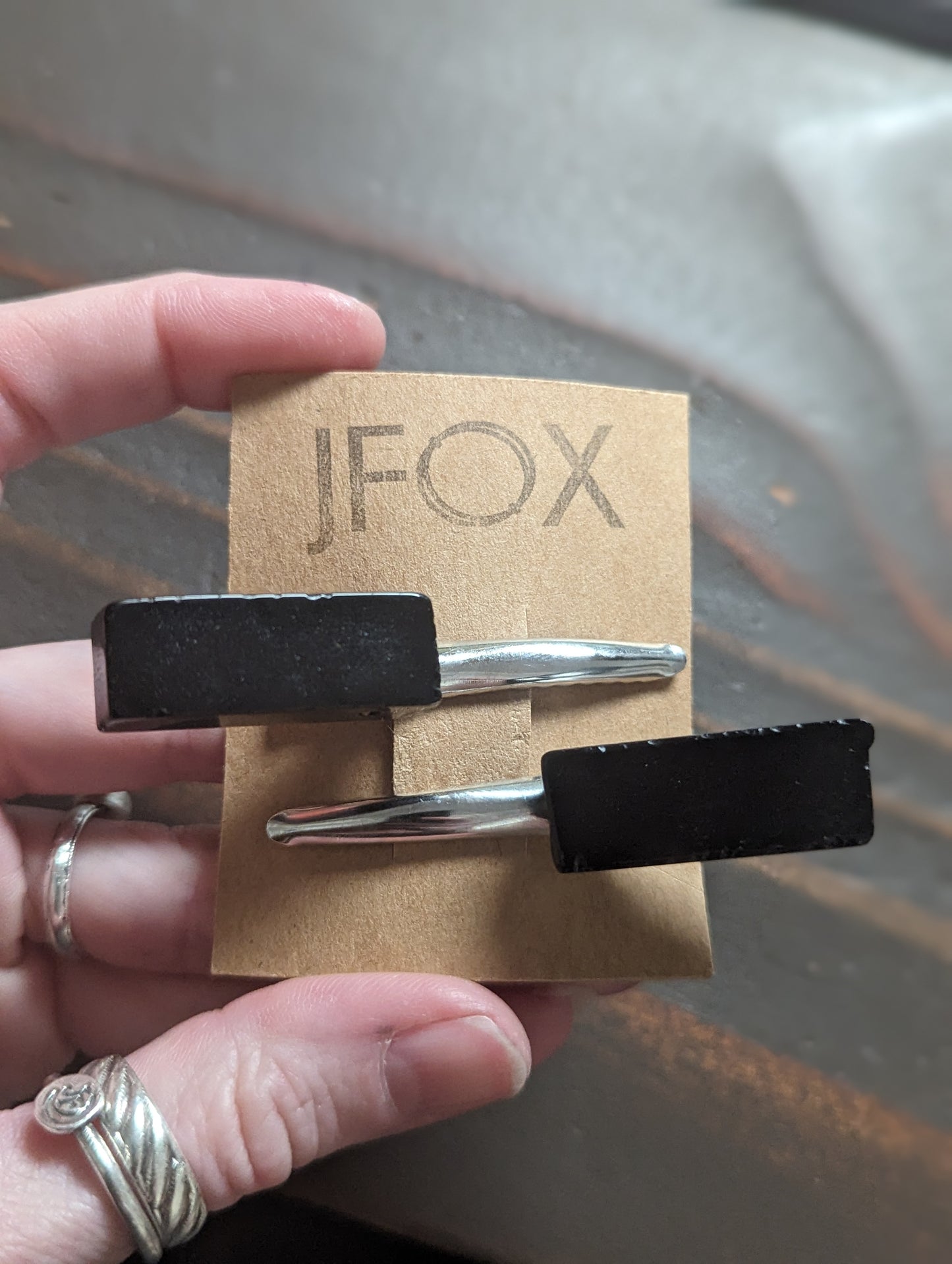 Pinzas para el pelo de cocodrilo - Juego de 2 (varias piedras disponibles)