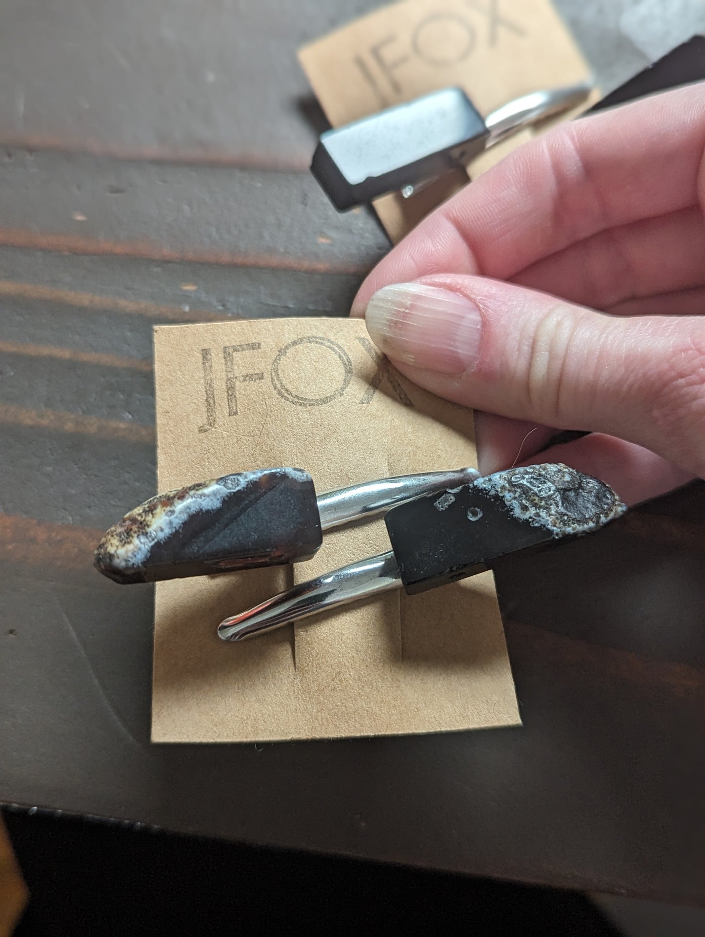 Pinzas para el pelo de cocodrilo - Juego de 2 (varias piedras disponibles)