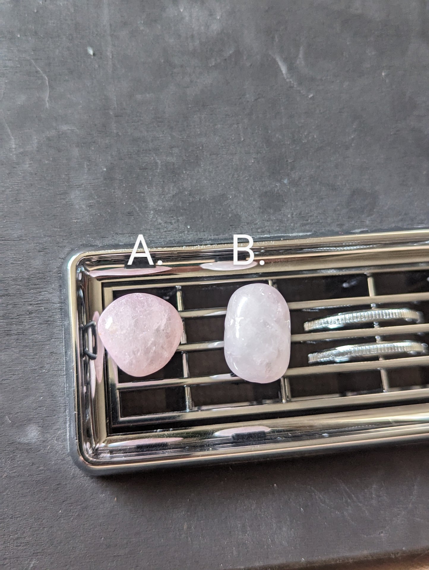 Rose Quartz "Car-ma" Vent Clips