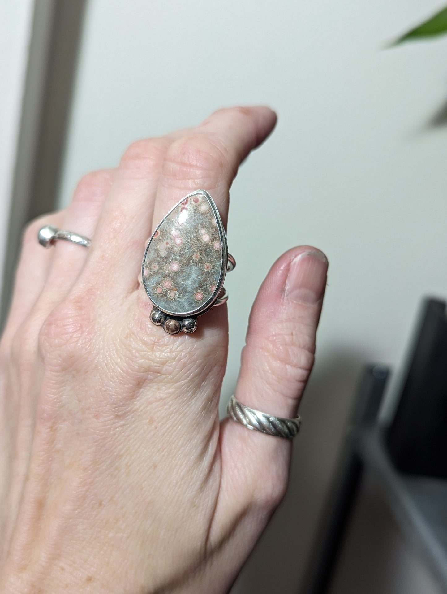 Ocean Jasper Ring - Size 9
