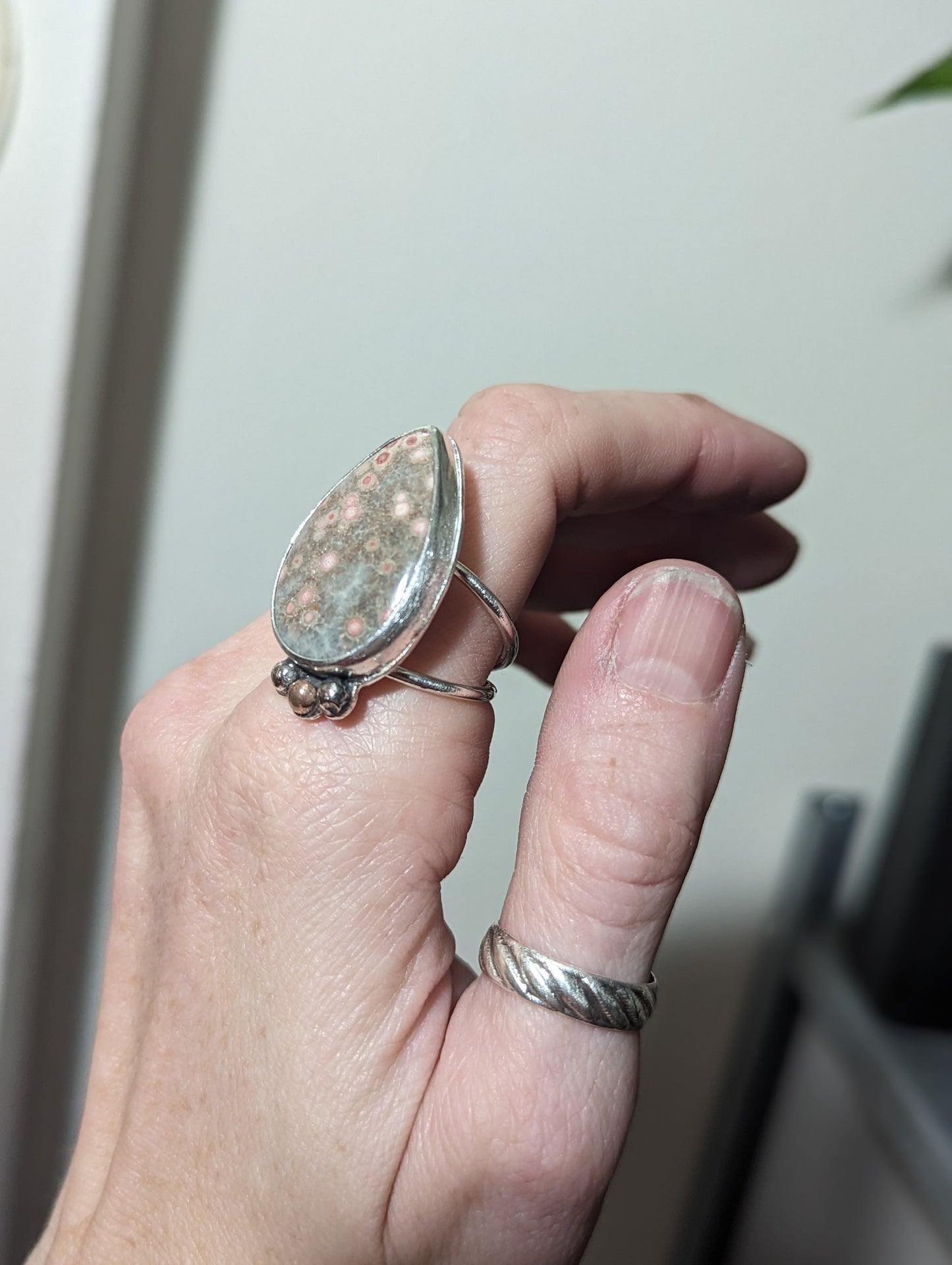 Ocean Jasper Ring - Size 9