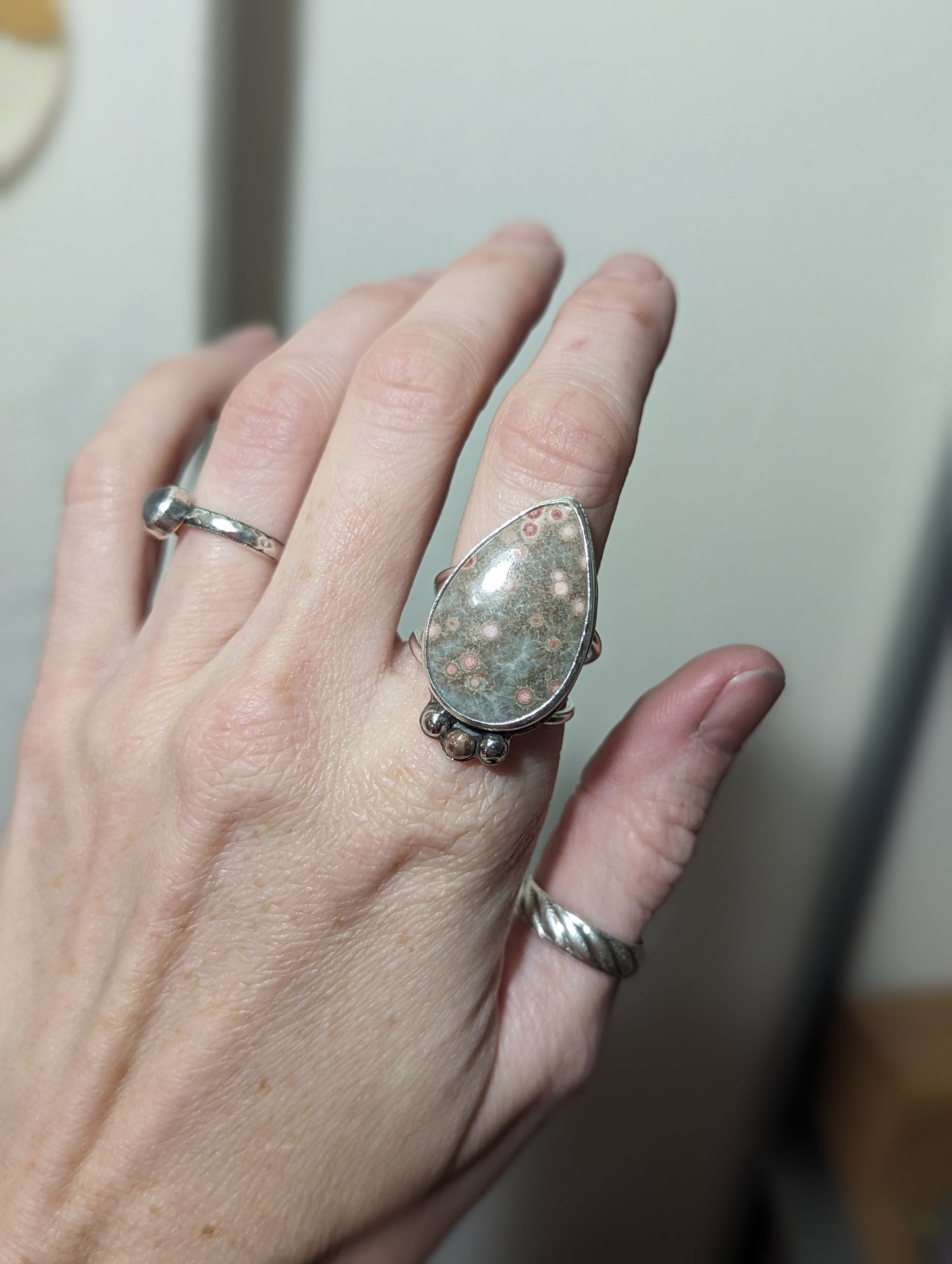 Ocean Jasper Ring - Size 9