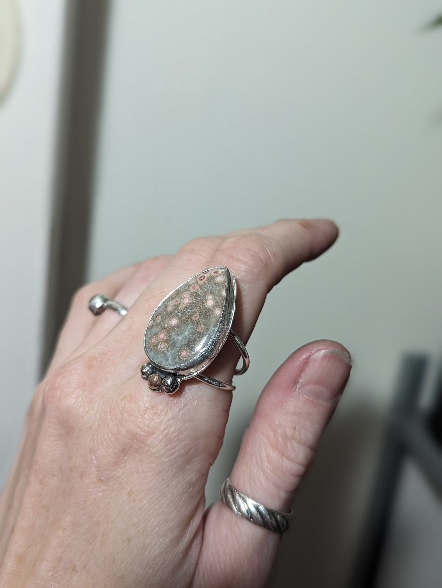 Ocean Jasper Ring - Size 9