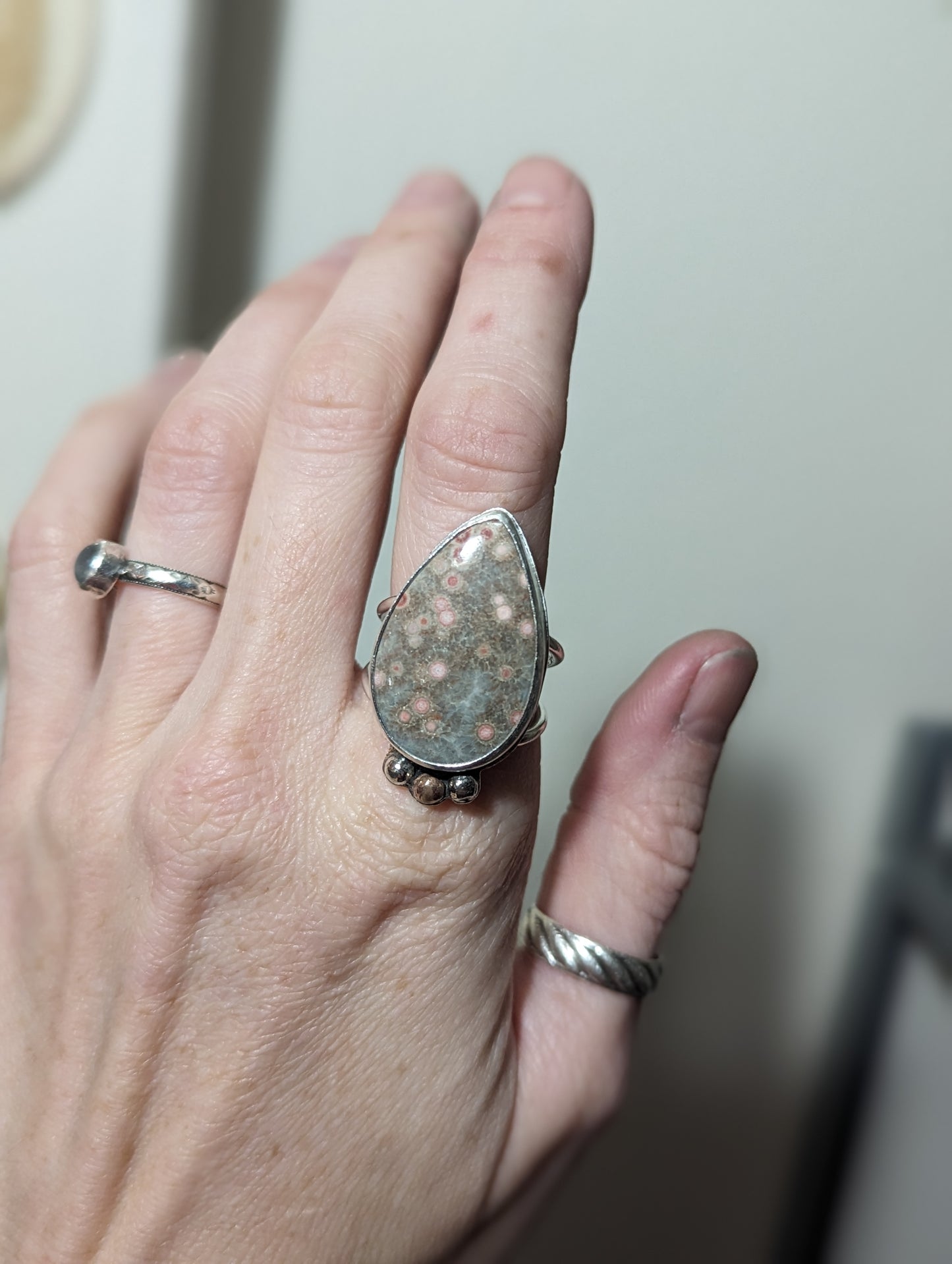 Ocean Jasper Ring - Size 9