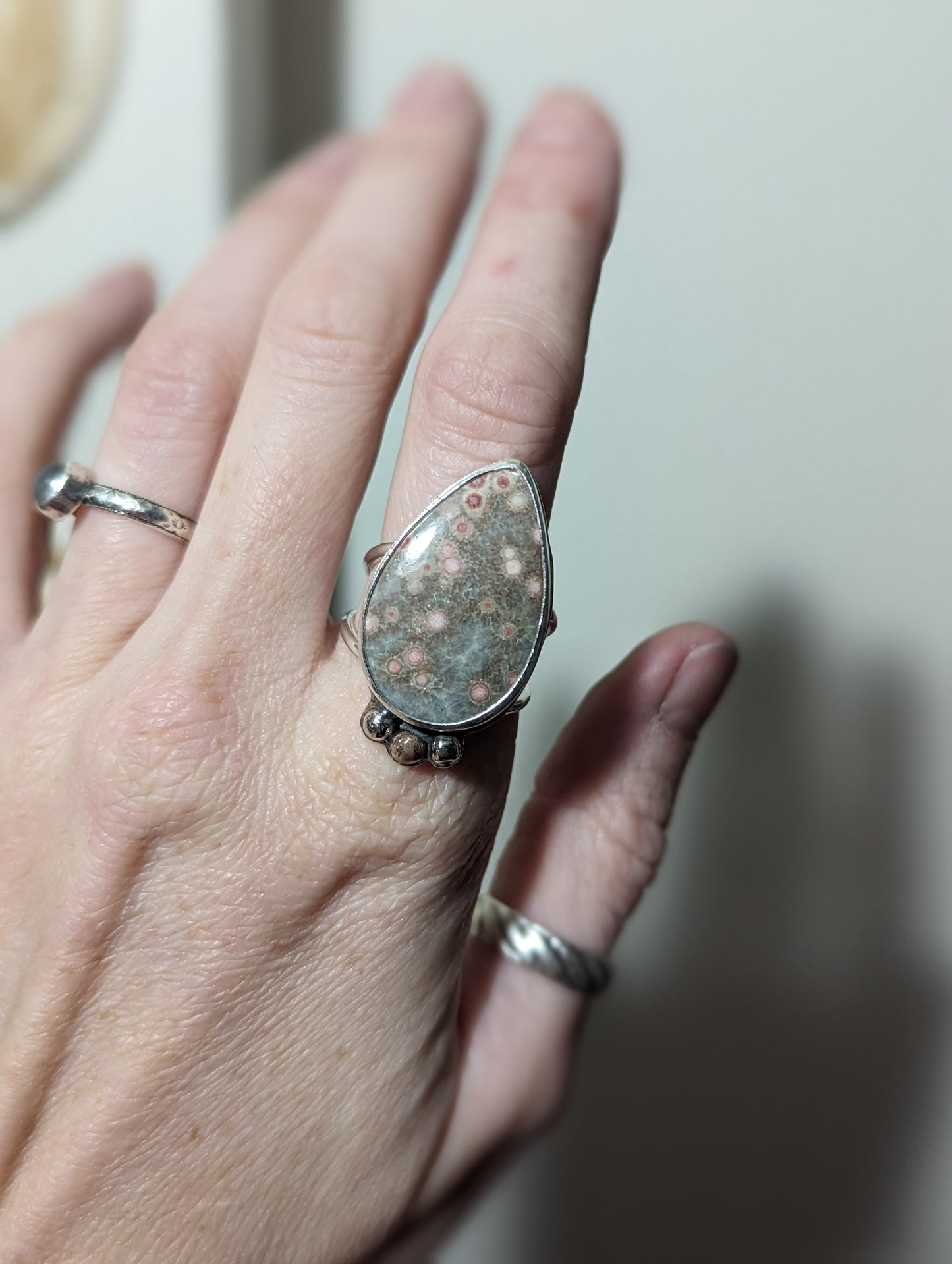 Ocean Jasper Ring - Size 9