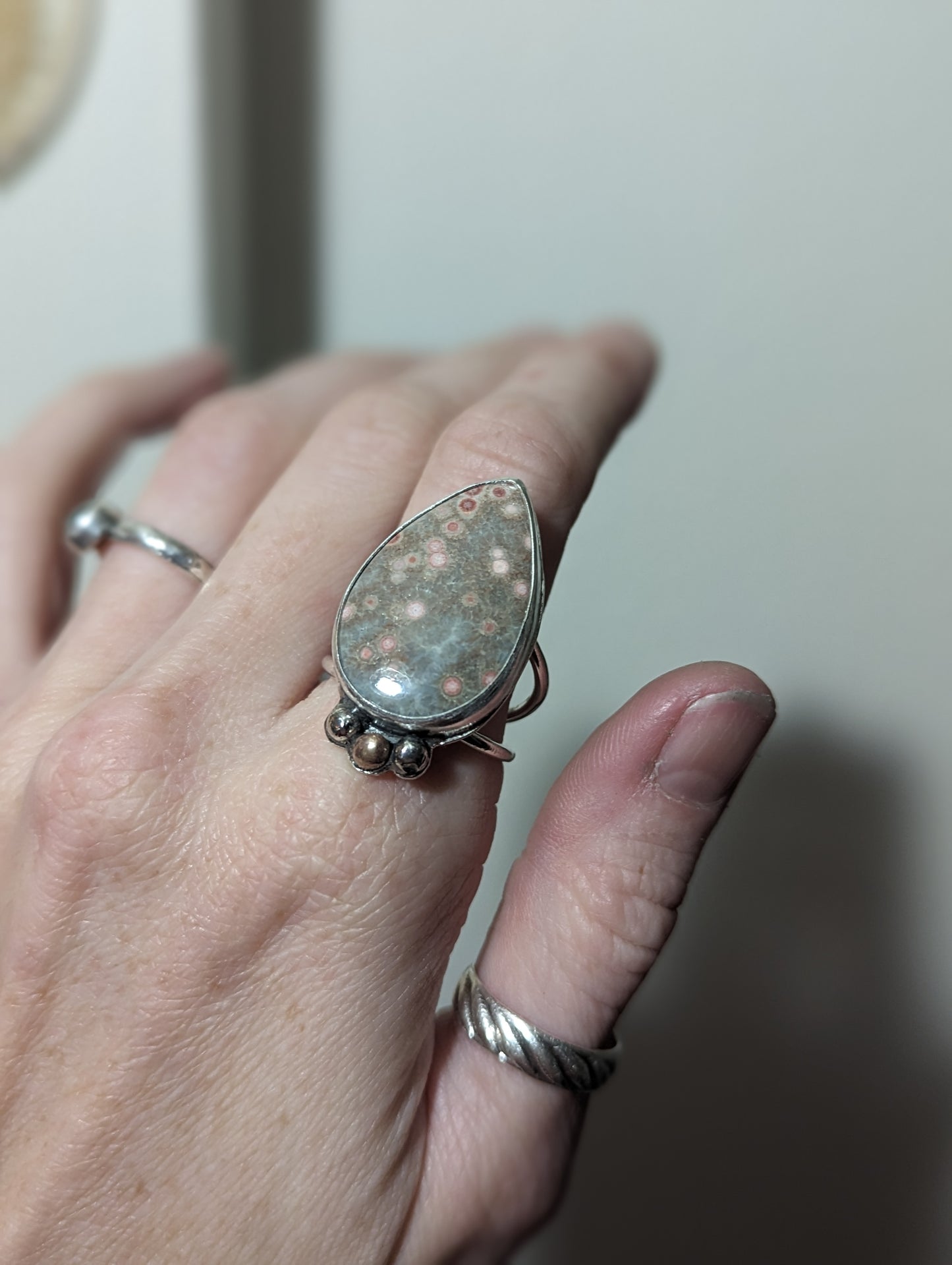 Ocean Jasper Ring - Size 9