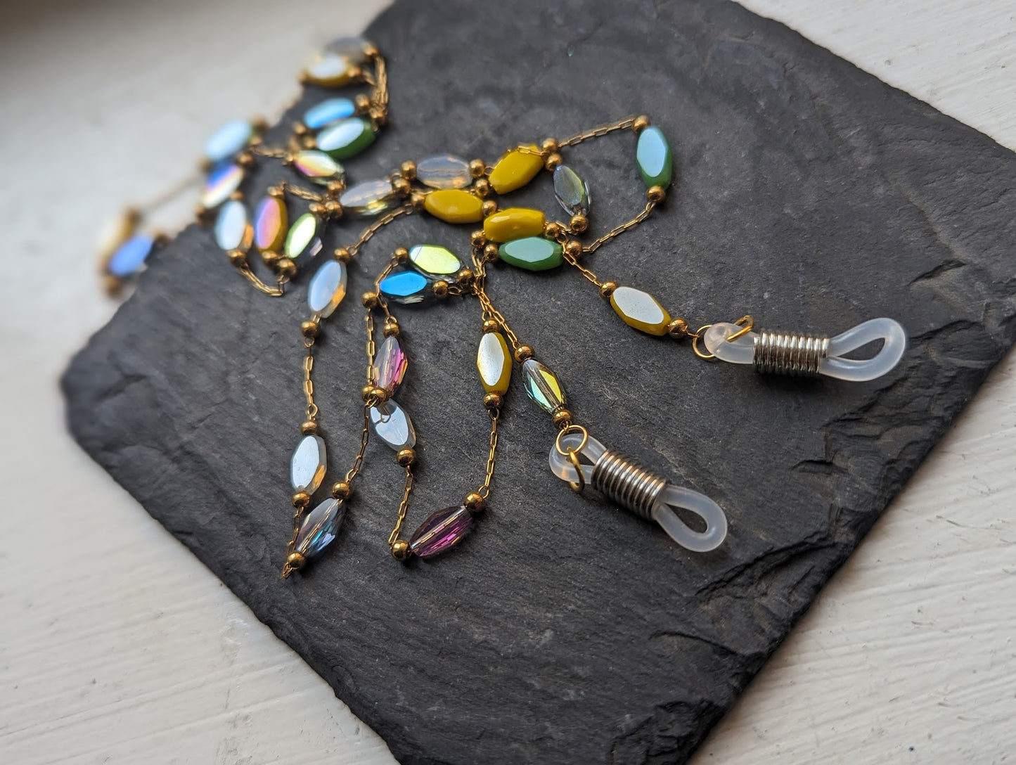 Multi-Color Beaded Eye Glass Strap
