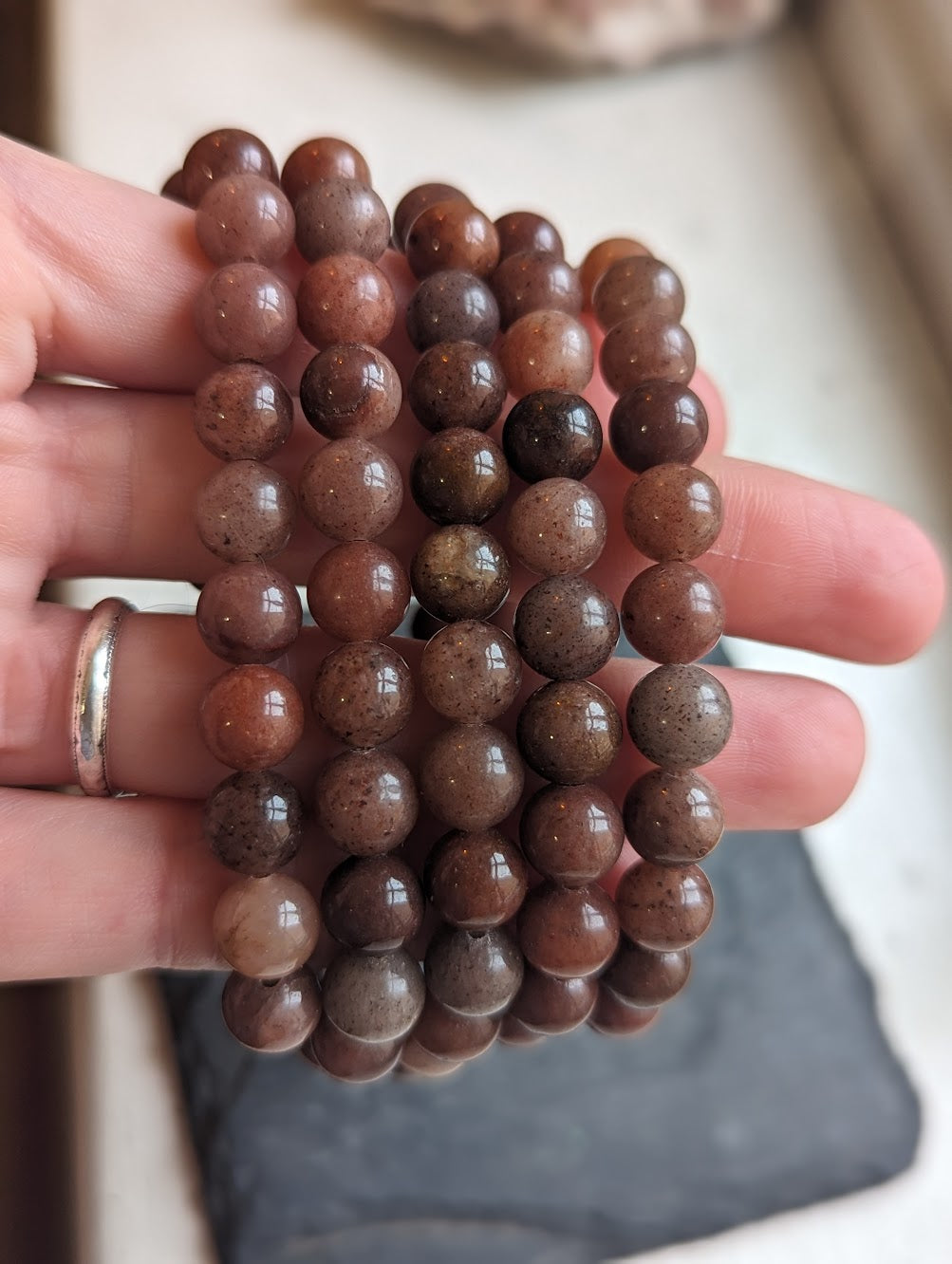 Pulsera de aventurina morada (varios tamaños disponibles) *Estilo retirado*