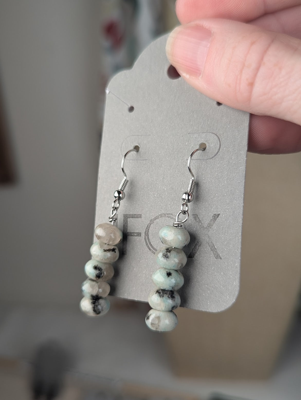 Sesame Jasper Drop Earrings