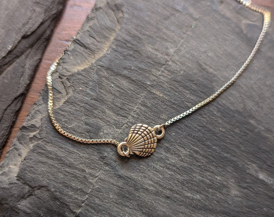 Silver Shell Slider Bracelet