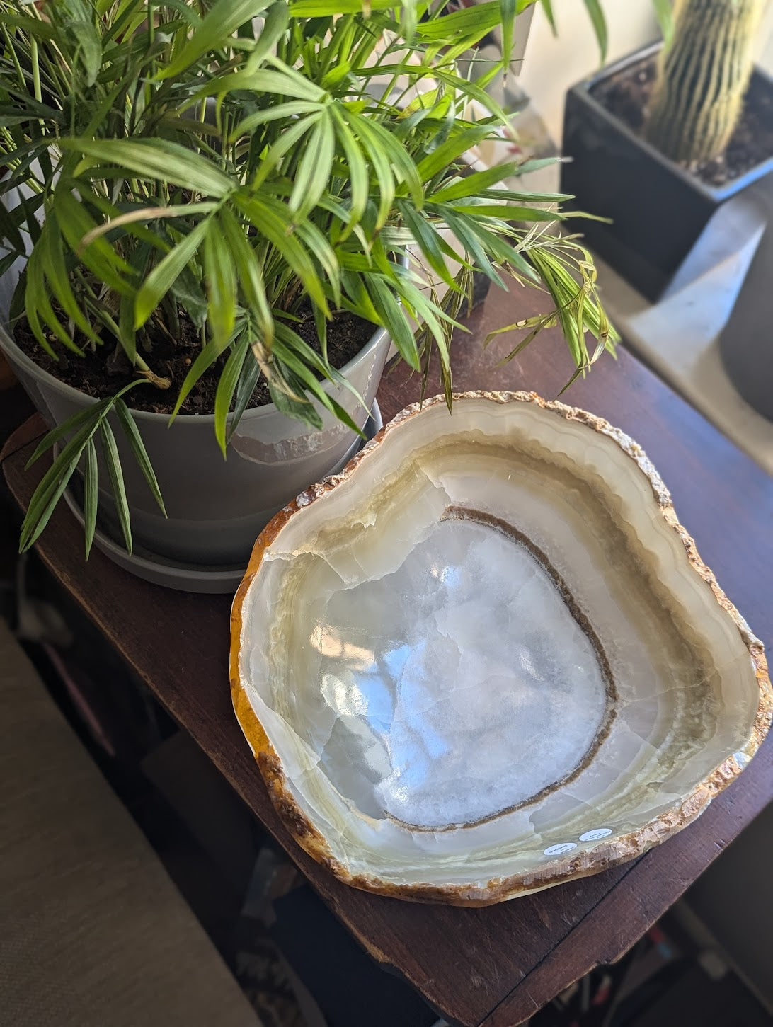 Cuenco de ónix con borde sin rematar XL