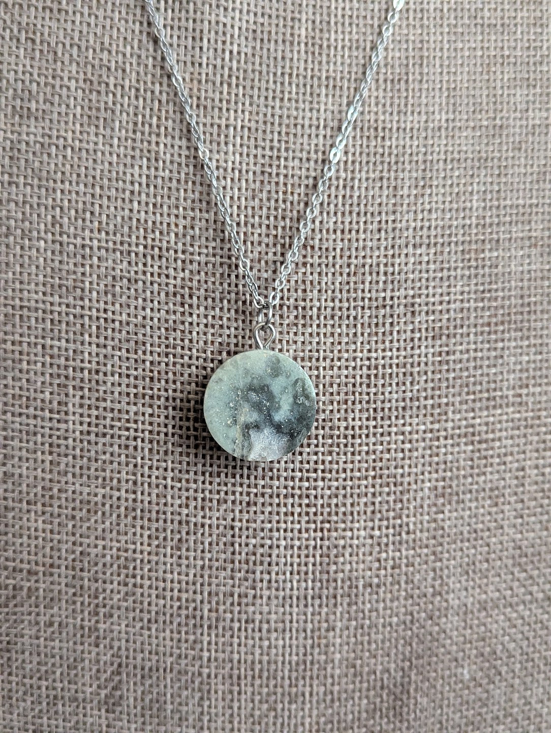 Amethyst Round Silver Pendant (Various Styles Available)
