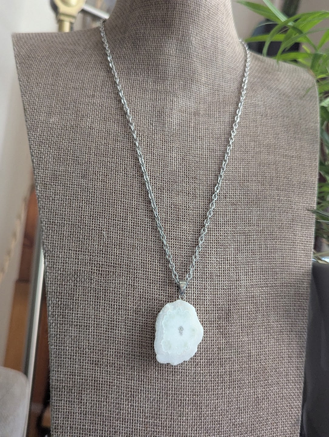 Solar Quartz Stalactite Silver Necklace (Various Available)