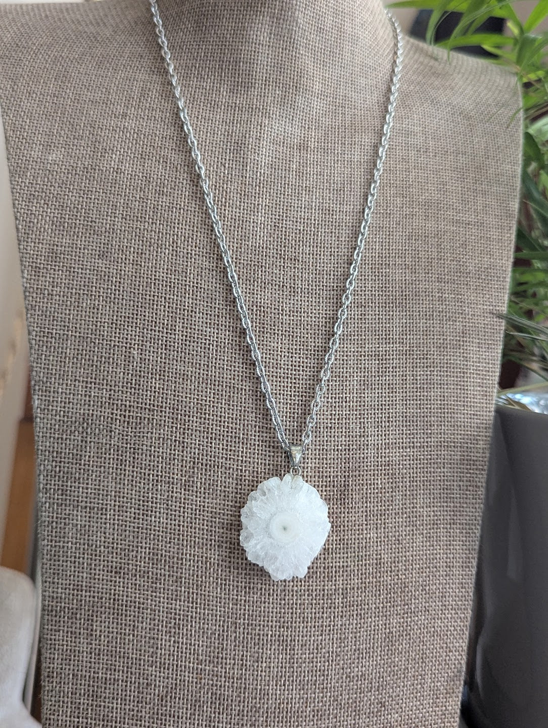 Solar Quartz Stalactite Silver Necklace (Various Available)