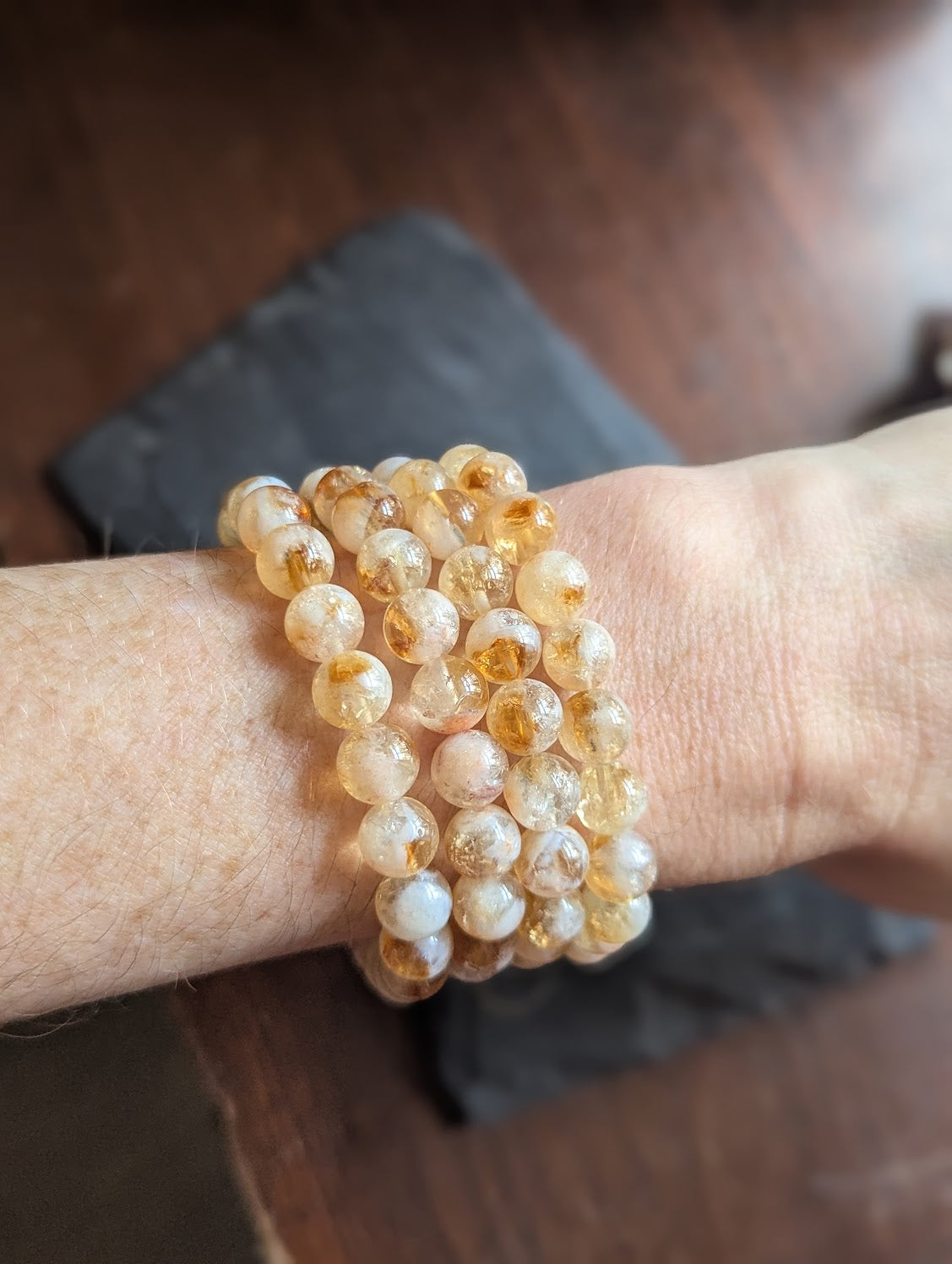 Pulsera de citrino de edición limitada (varios tamaños disponibles)