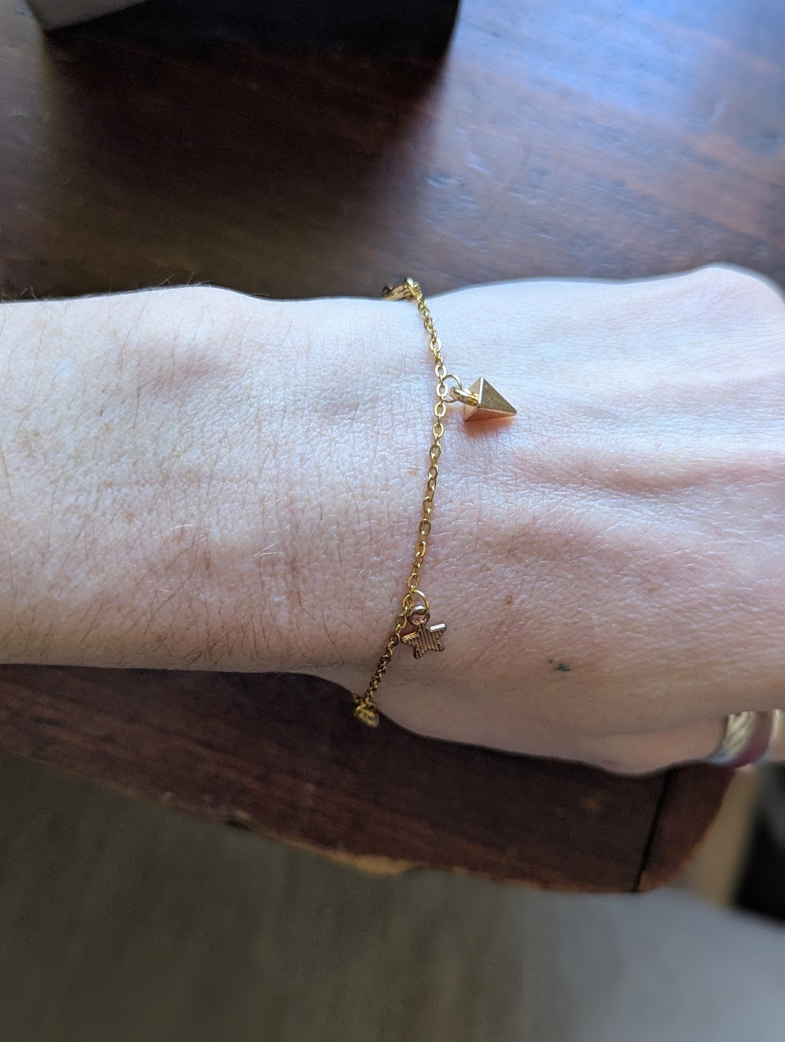 Dainty Mixed Gold Charm Bracelet