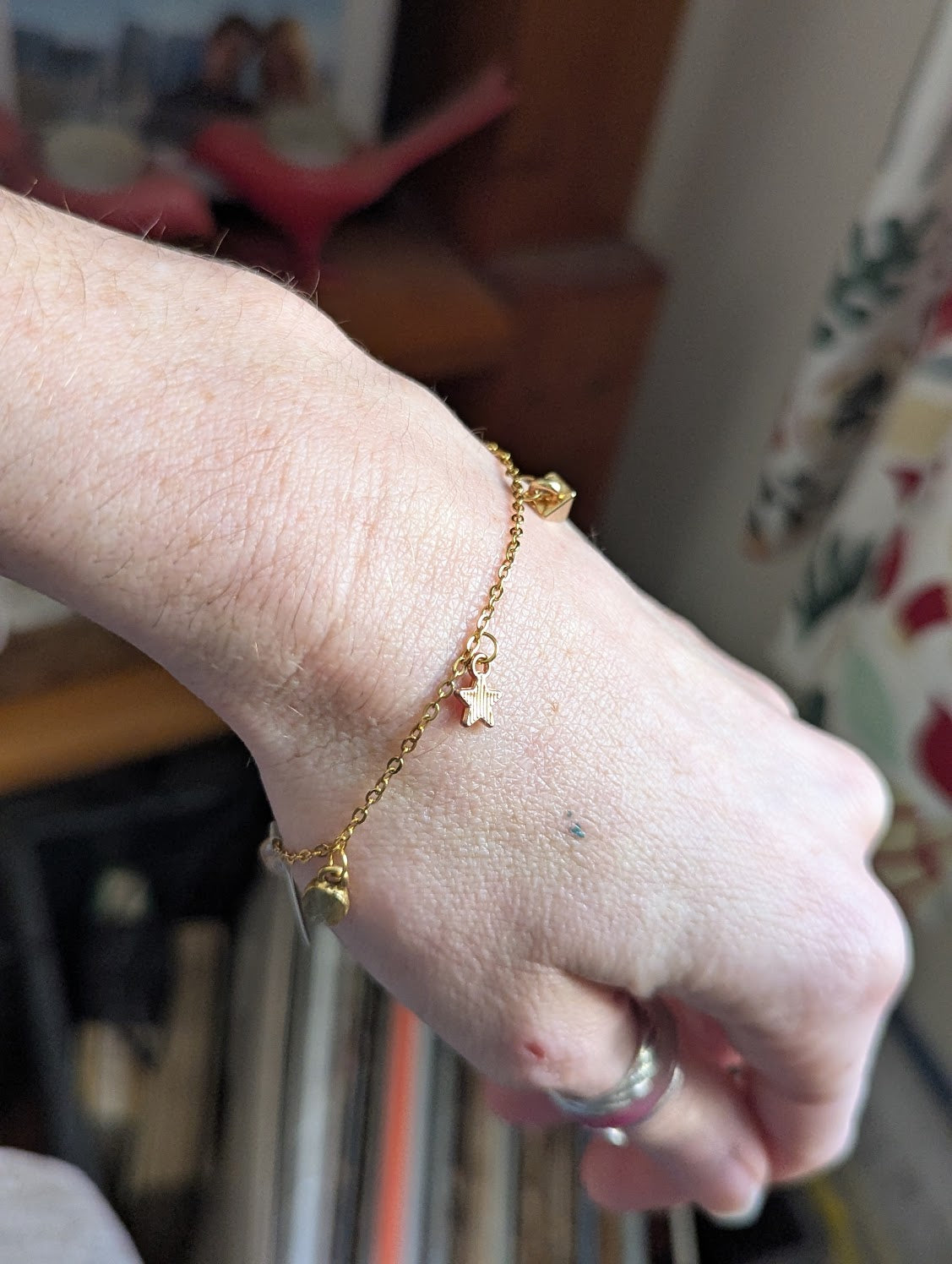 Dainty Mixed Gold Charm Bracelet