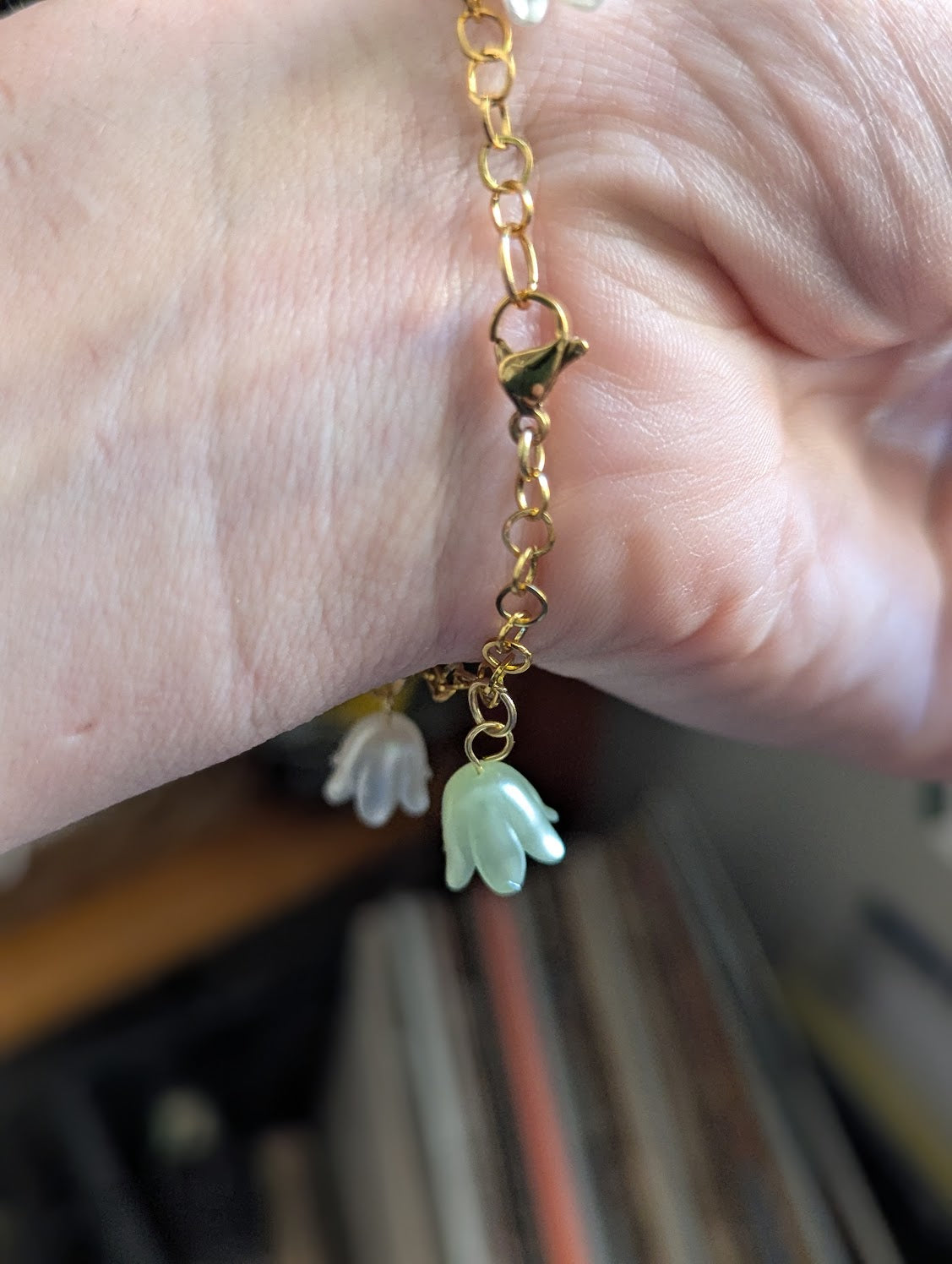 Spring Flower Charm Bracelet