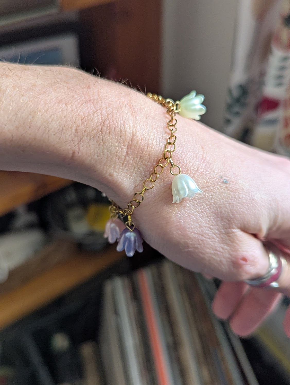 Spring Flower Charm Bracelet