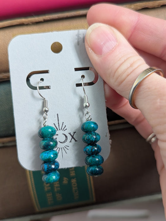 Azurite Drop Earrings