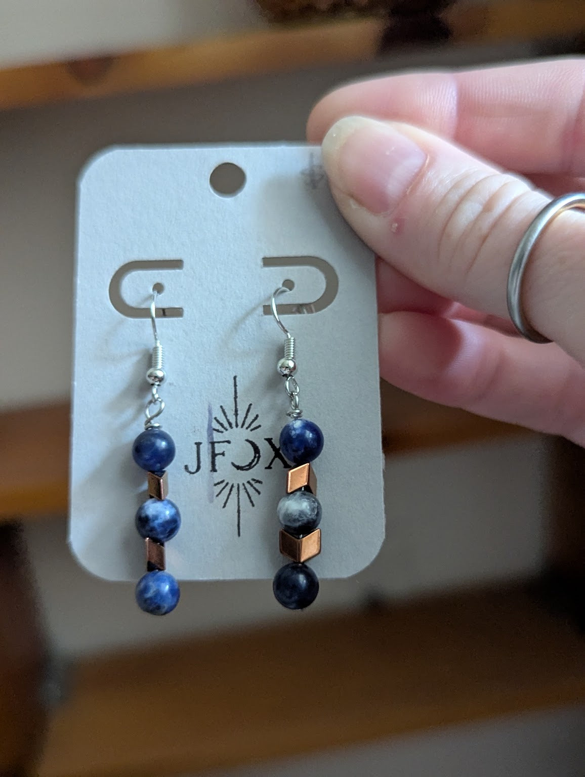 Sodalite and Chevron Hematite Drops