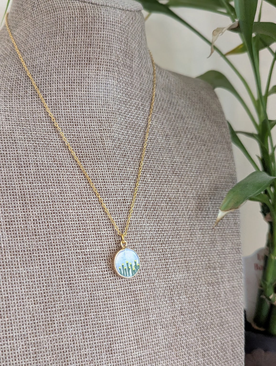 Flower Garden Gold Necklace (Various Colors Available)