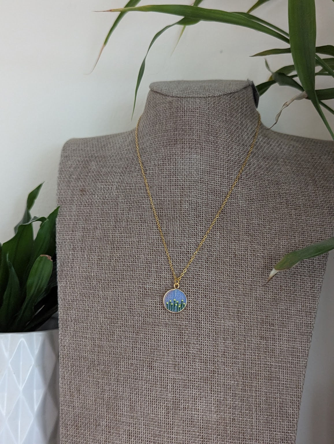 Flower Garden Gold Necklace (Various Colors Available)