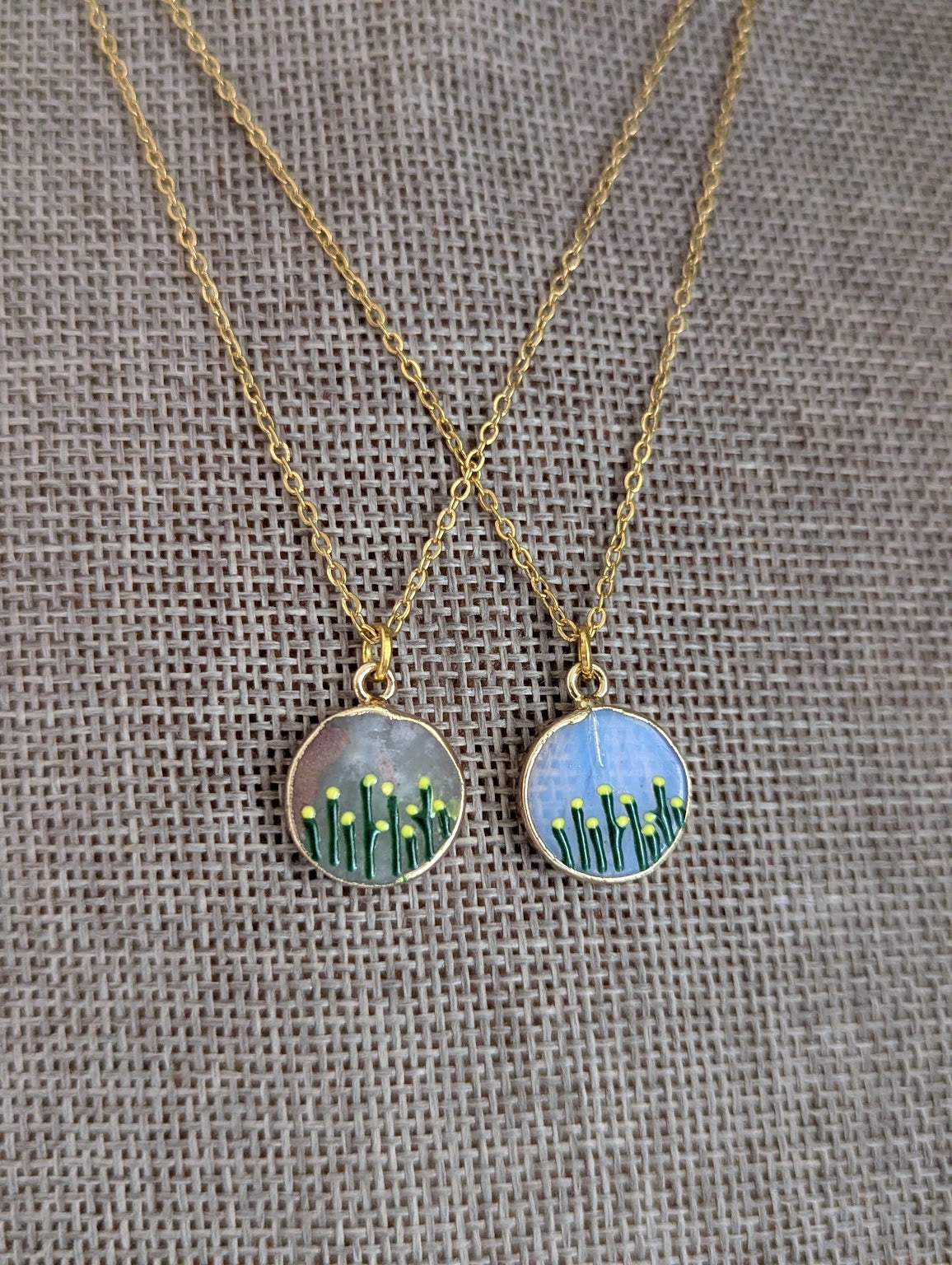 Flower Garden Gold Necklace (Various Colors Available)
