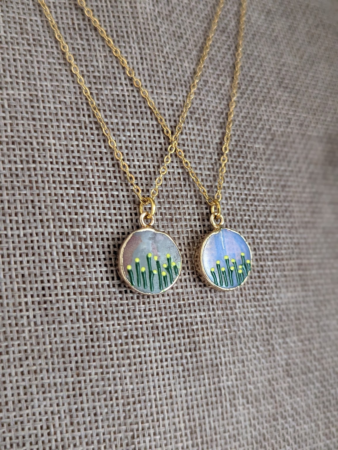 Flower Garden Gold Necklace (Various Colors Available)