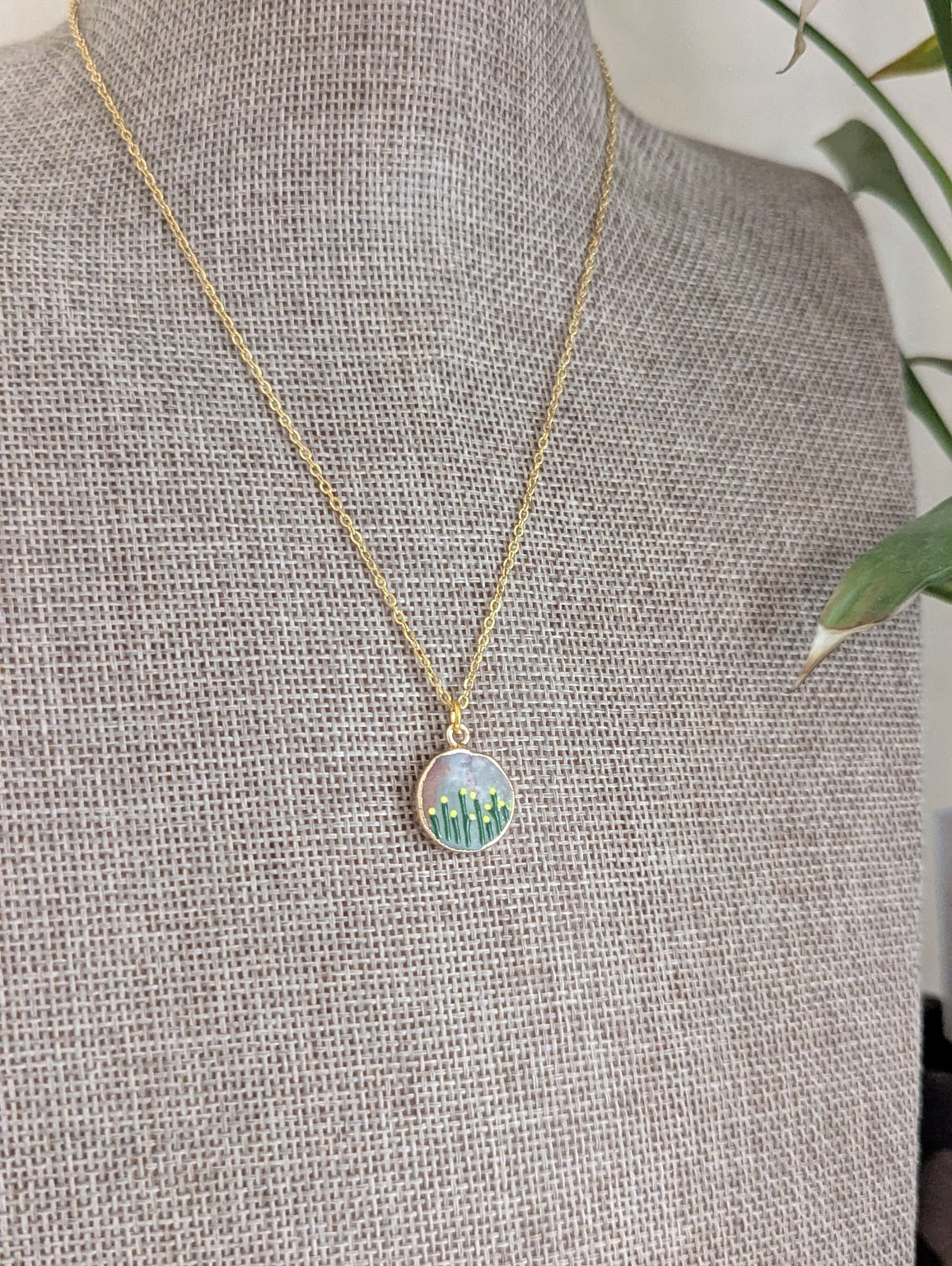 Flower Garden Gold Necklace (Various Colors Available)