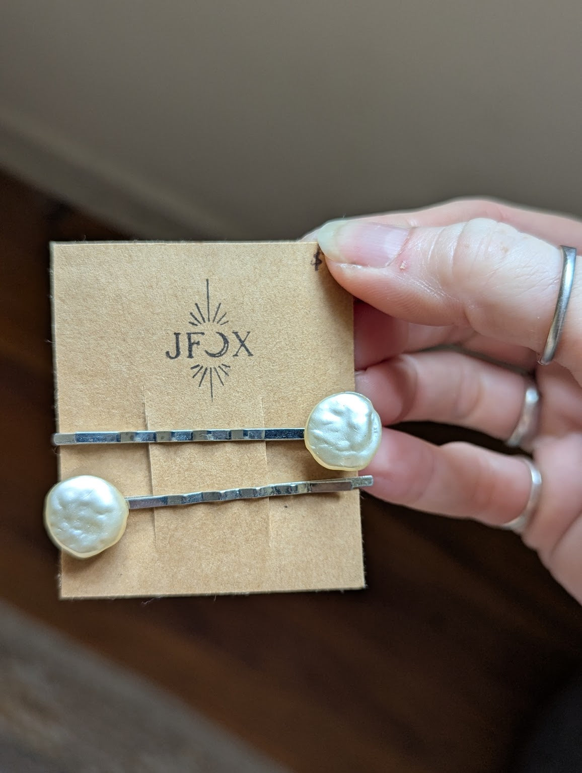 Freshwater Pearl Bobby pins (Set of 2)