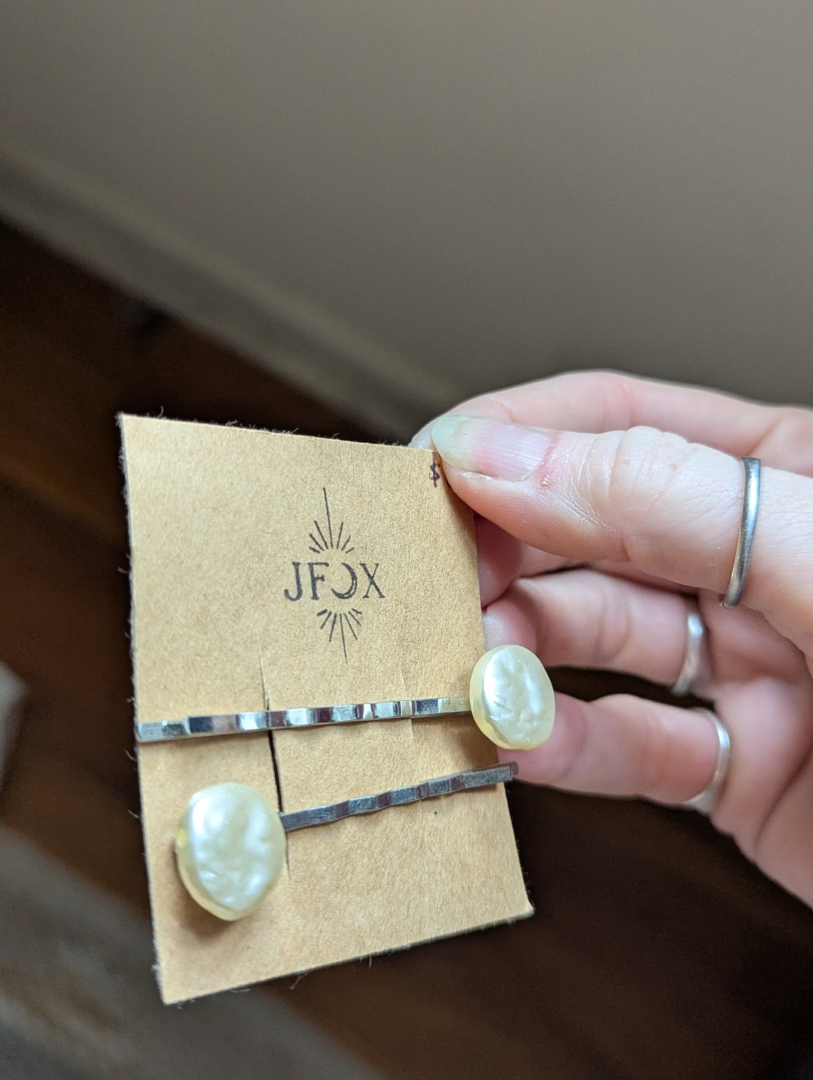 Freshwater Pearl Bobby pins (Set of 2)