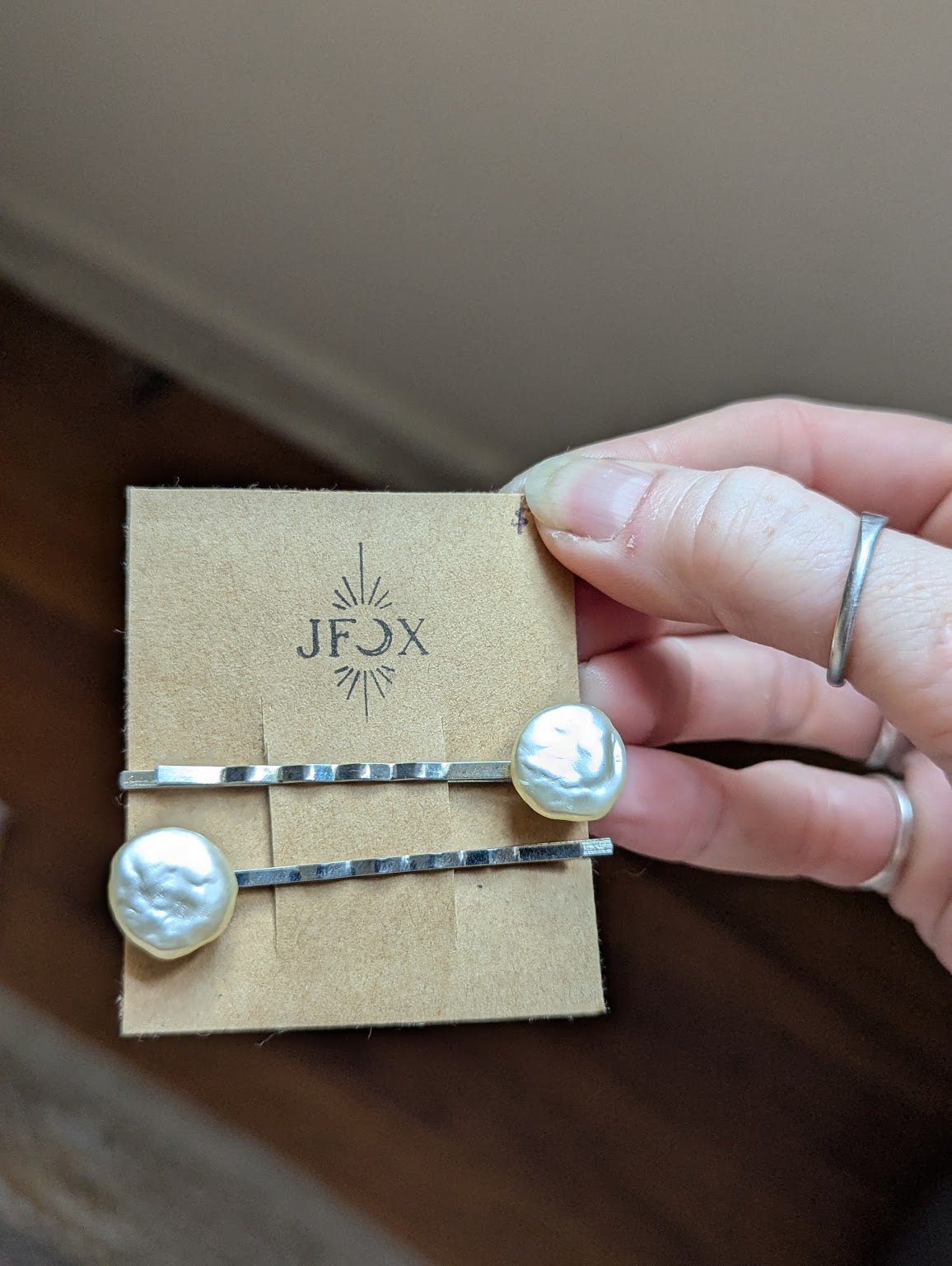 Freshwater Pearl Bobby pins (Set of 2)