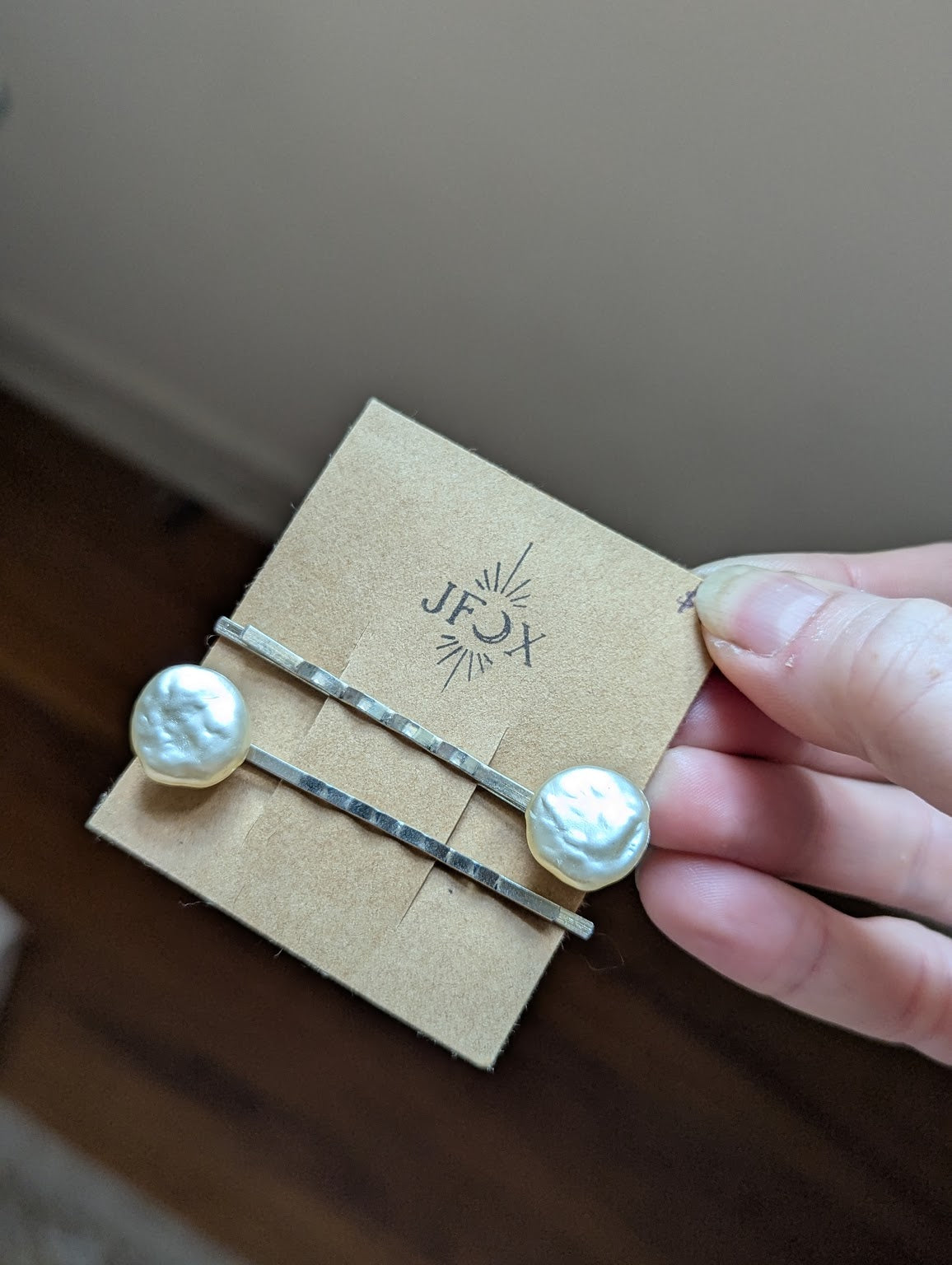 Freshwater Pearl Bobby pins (Set of 2)
