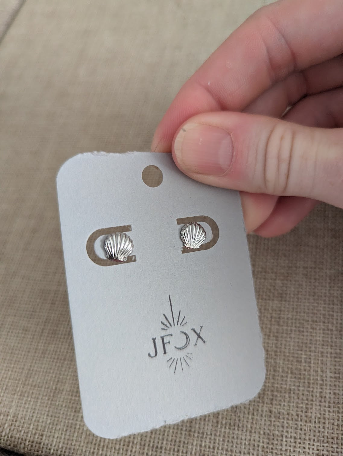 Silver Shell Studs