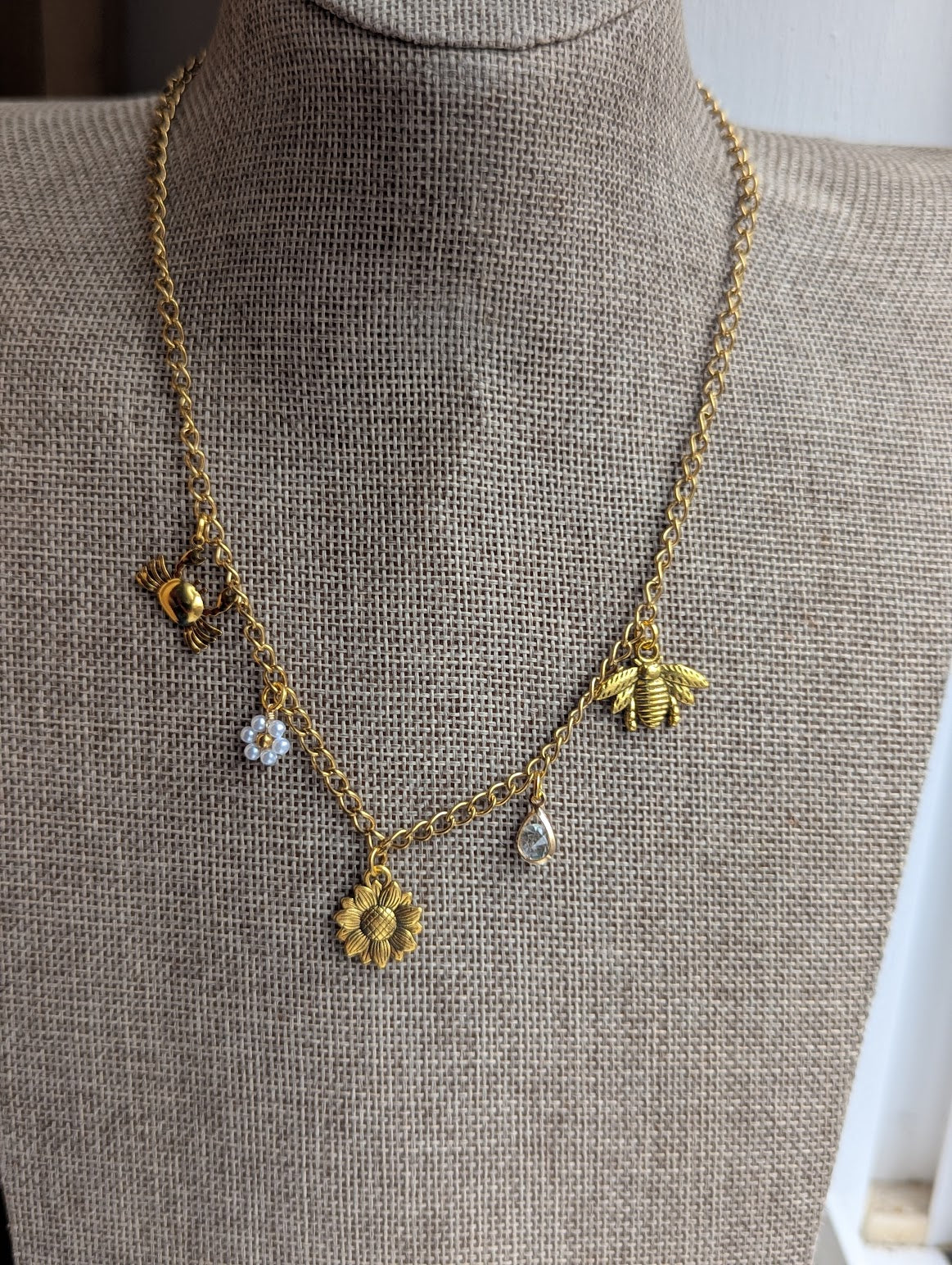 Mixed Gold Charm Necklace