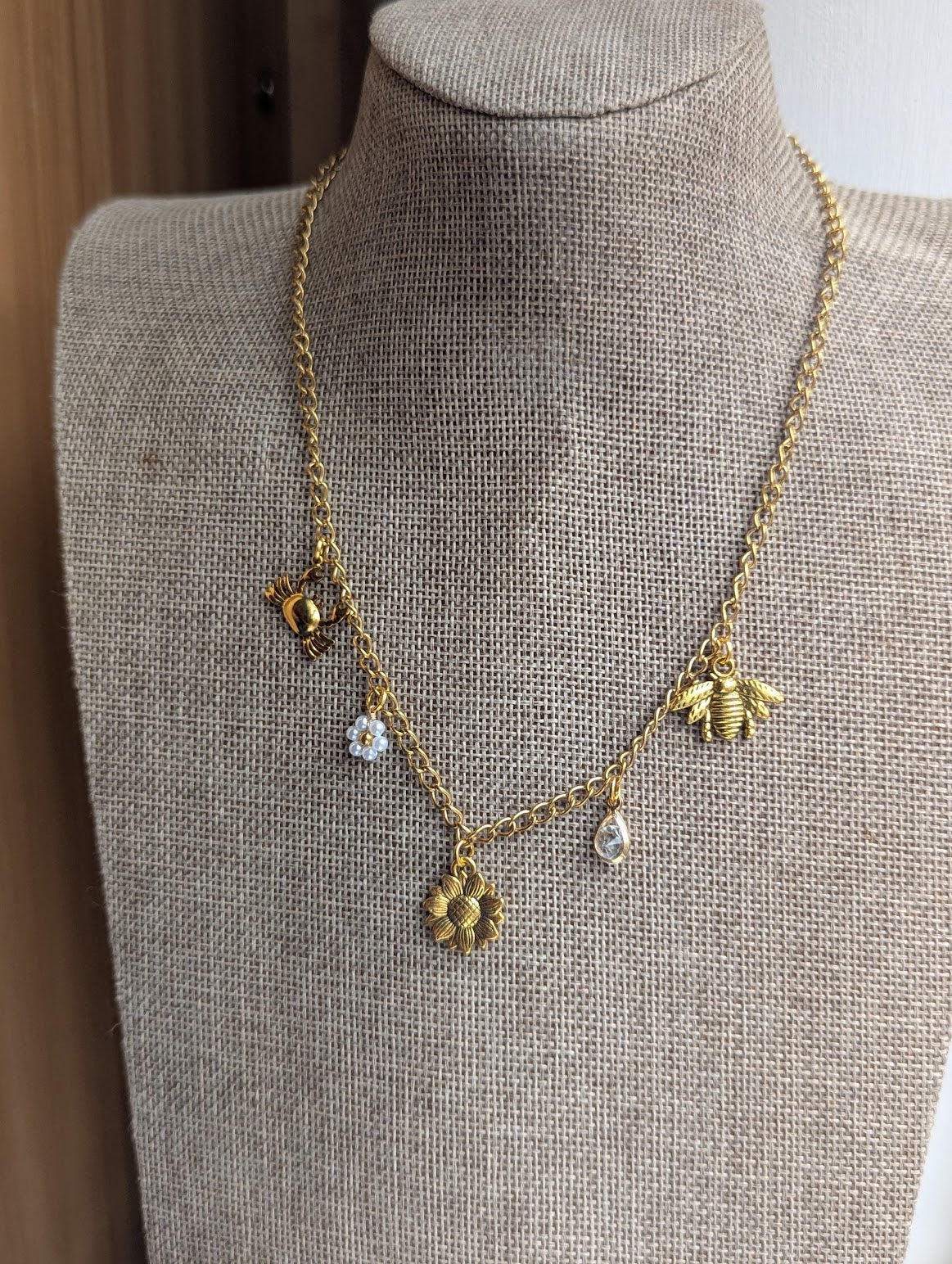 Mixed Gold Charm Necklace