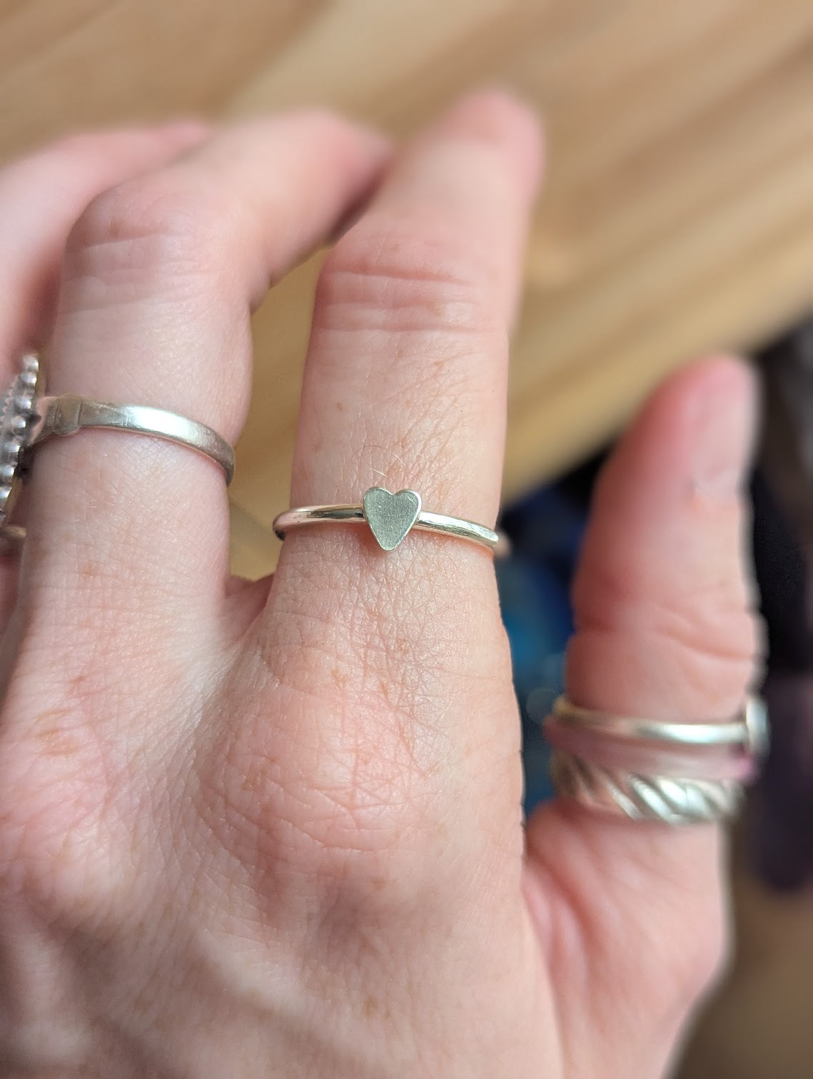 Sterling Silver Heart Ring (Made To Order)