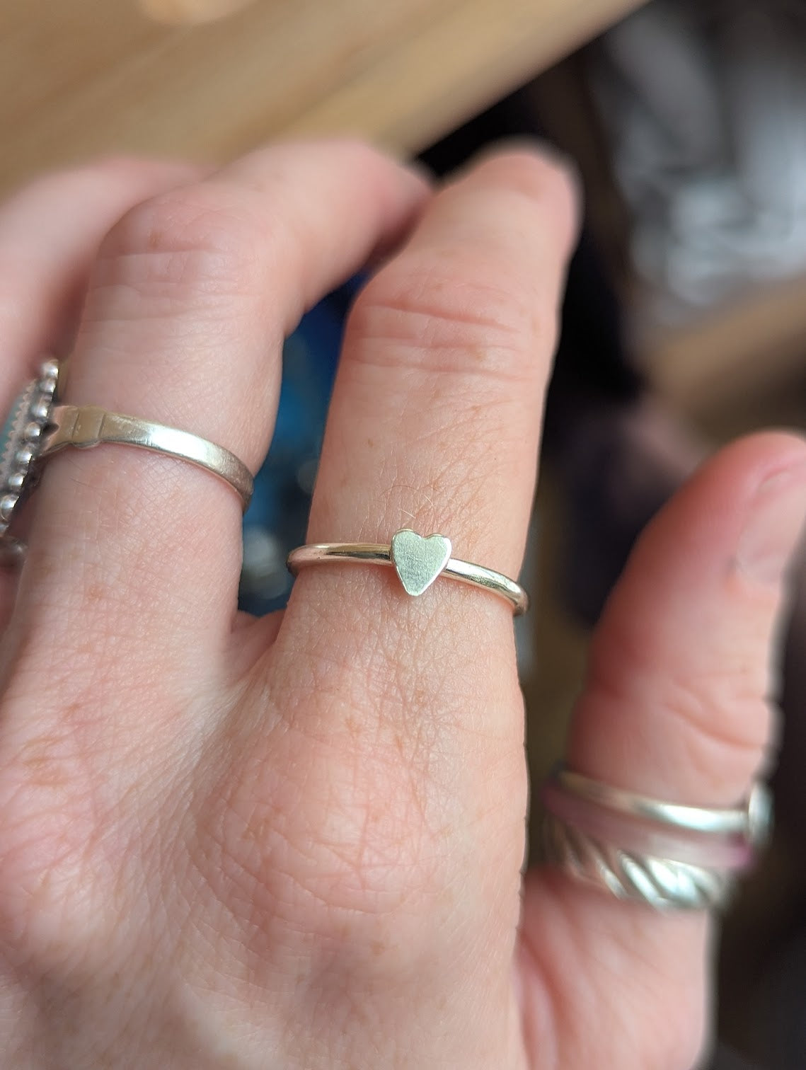 Sterling Silver Heart Ring (Made To Order)