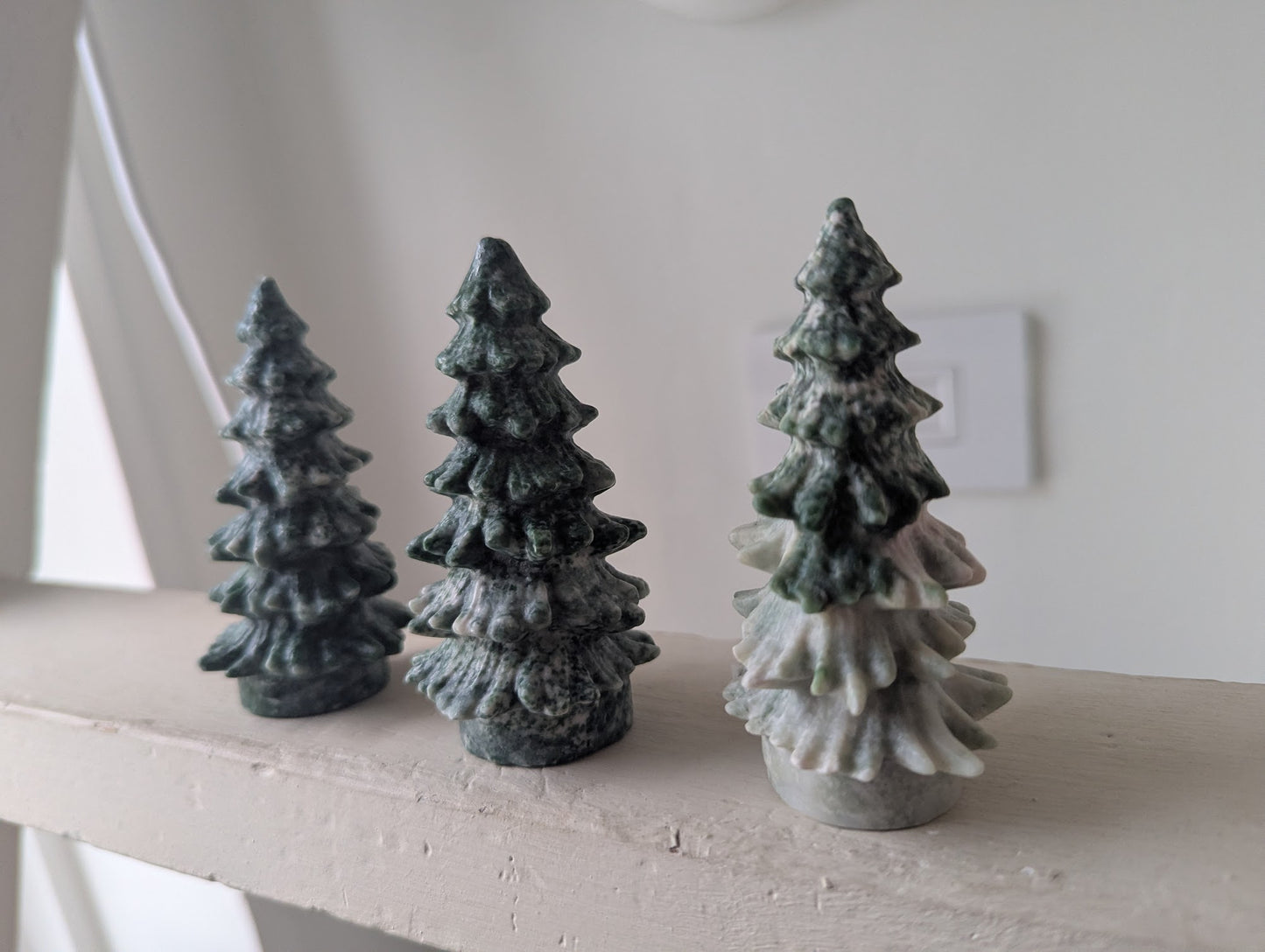 Carved Tree Agate Winter Tree