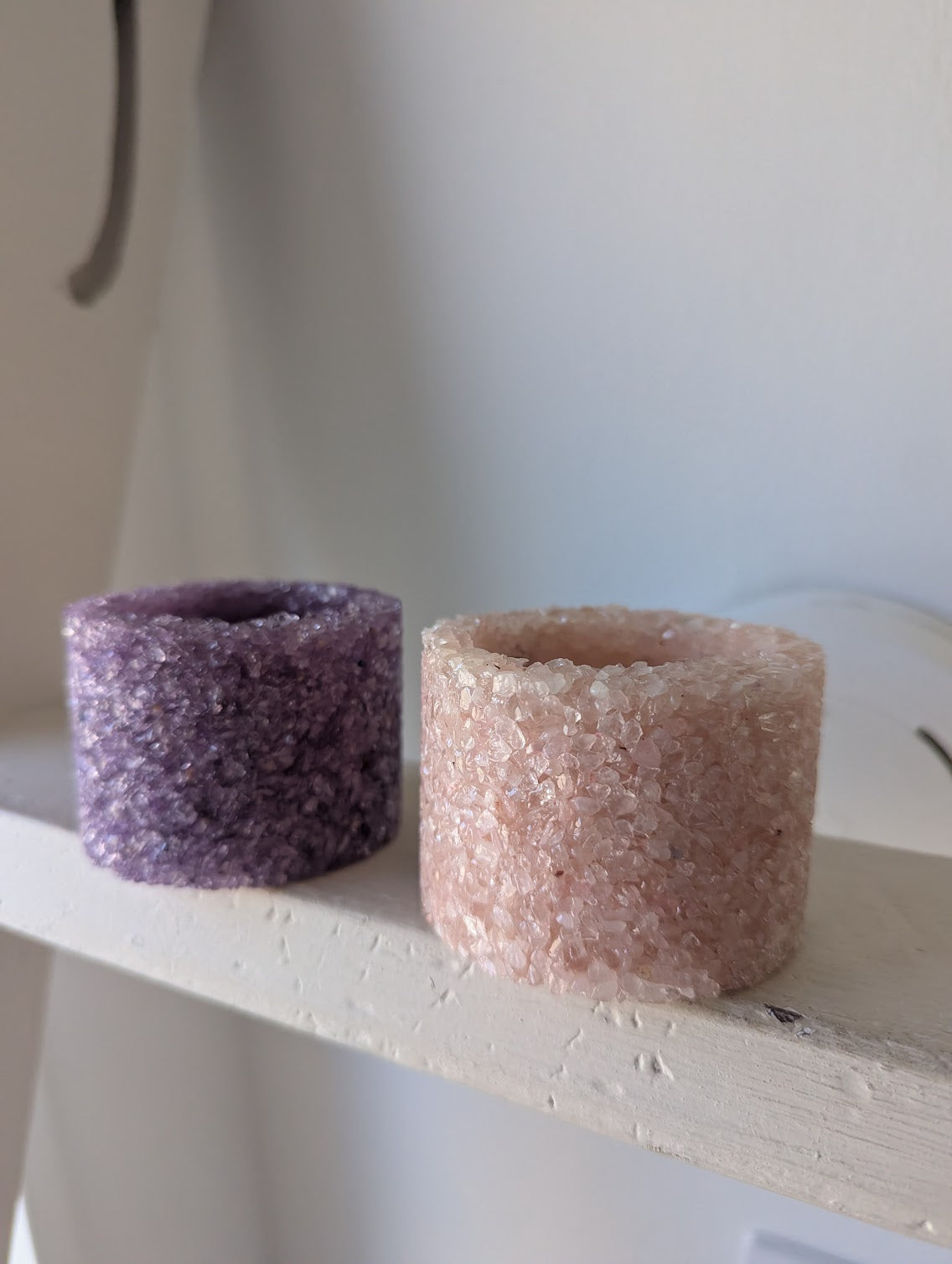 Gemstone Chip Votive Candelholder (Various Gemstones Available)