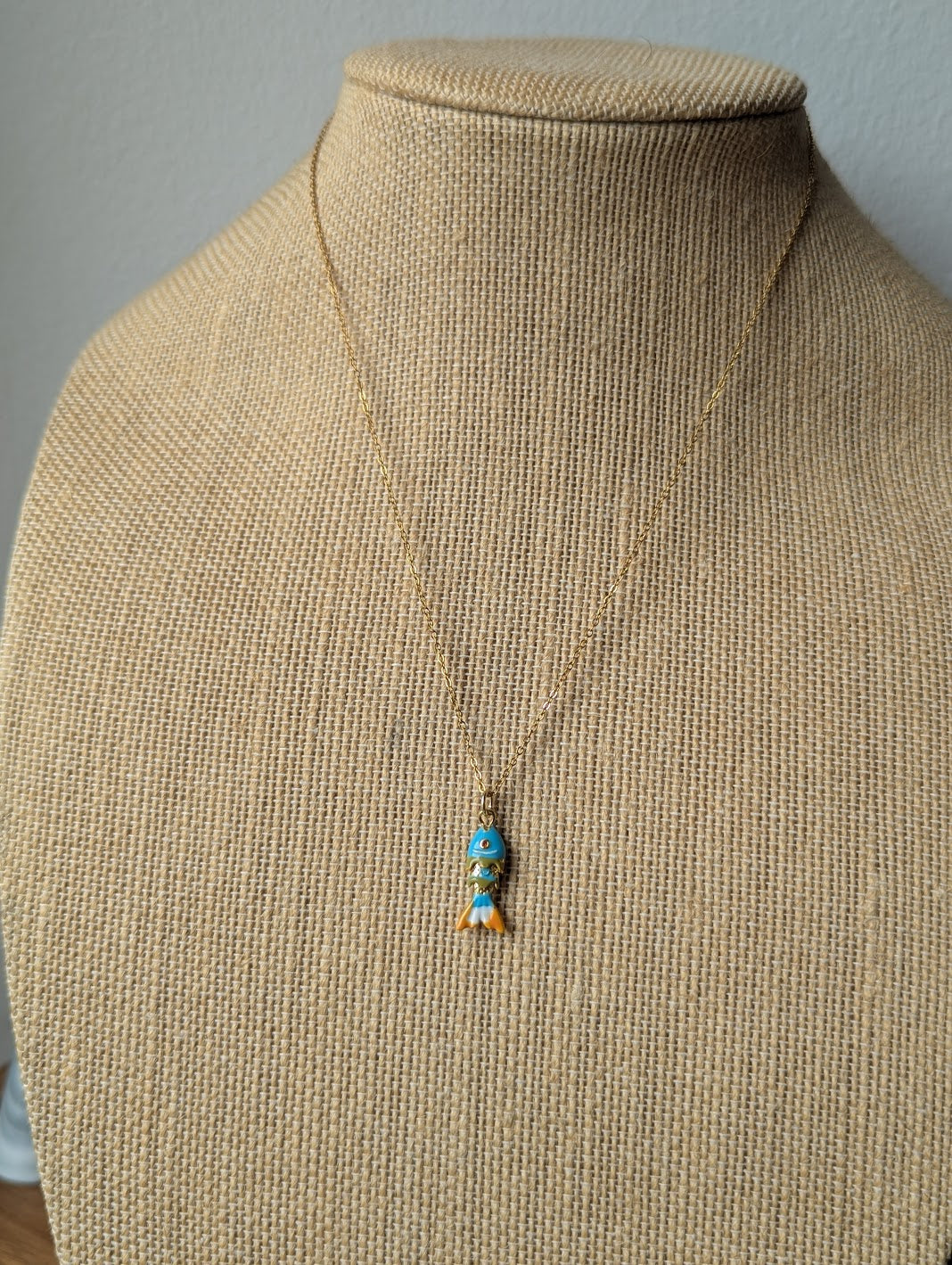 Colorful Articulating Mini Fish Necklace (Various Colors Available)