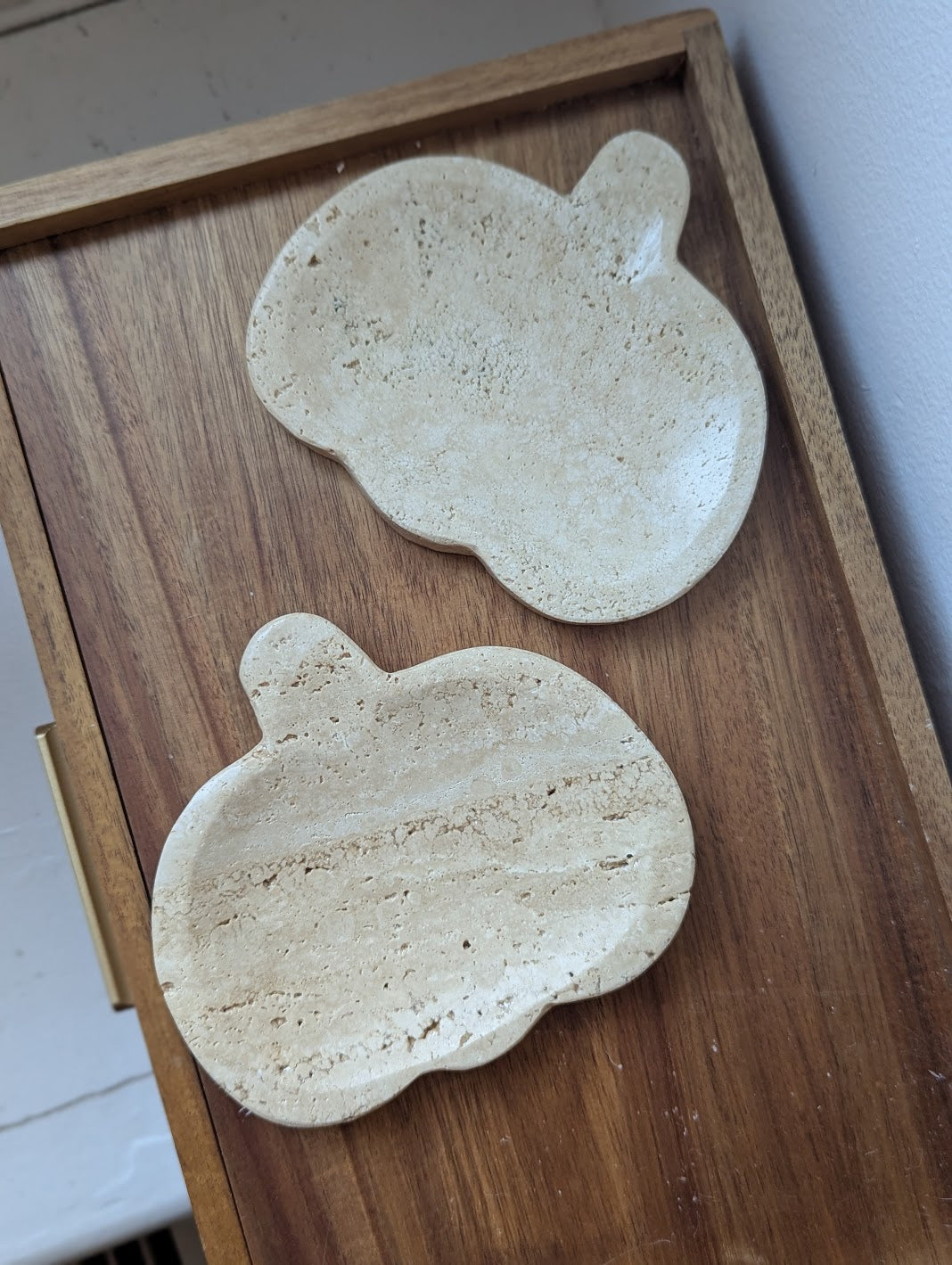 Travertine Pumpkin Dish