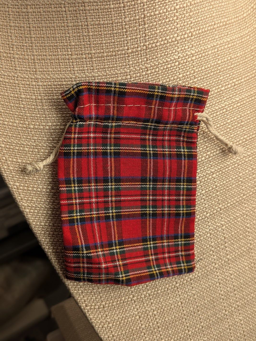 Plaid Holiday Gift Bag
