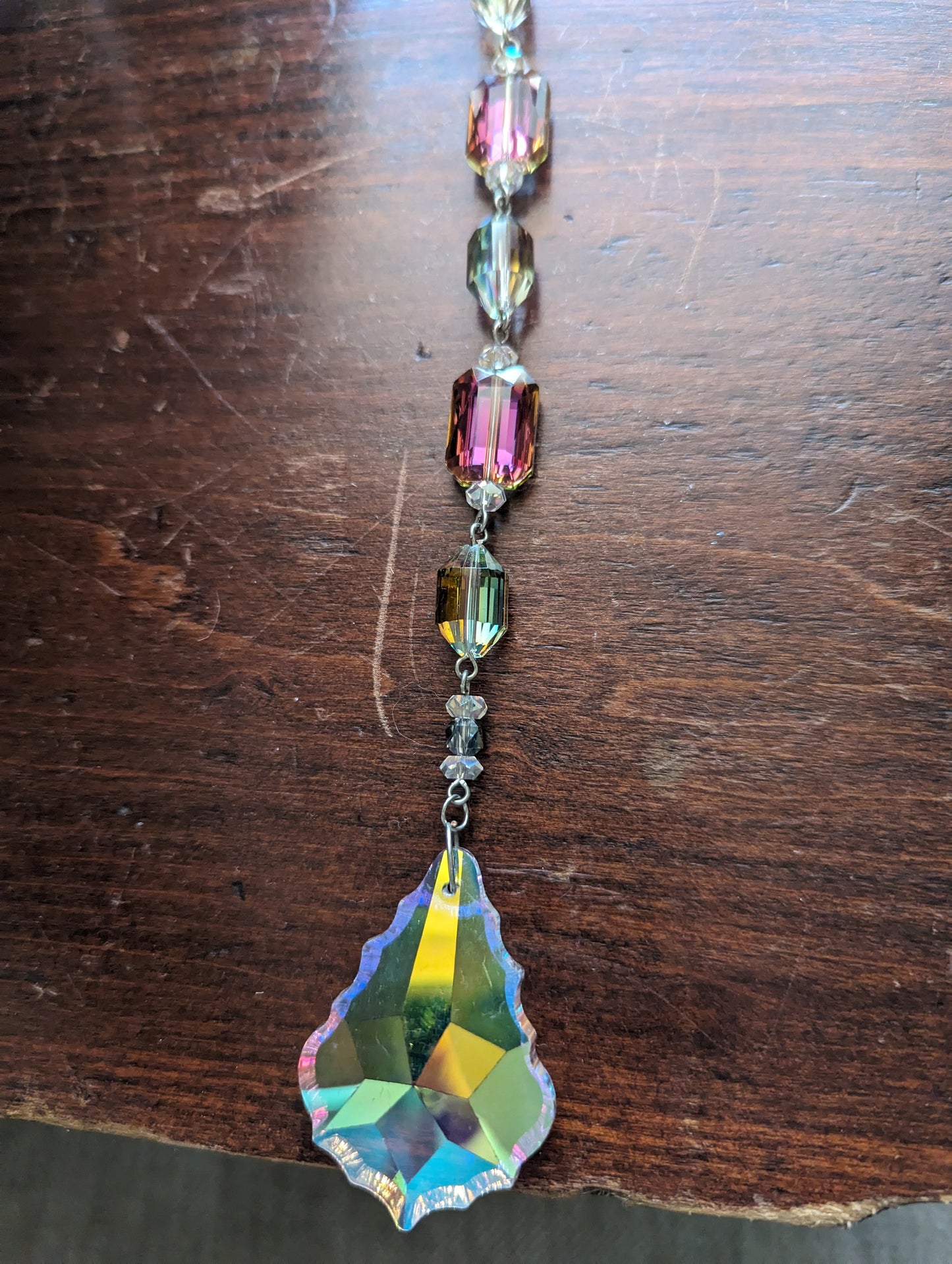 Atrapasol de cristal arcoíris