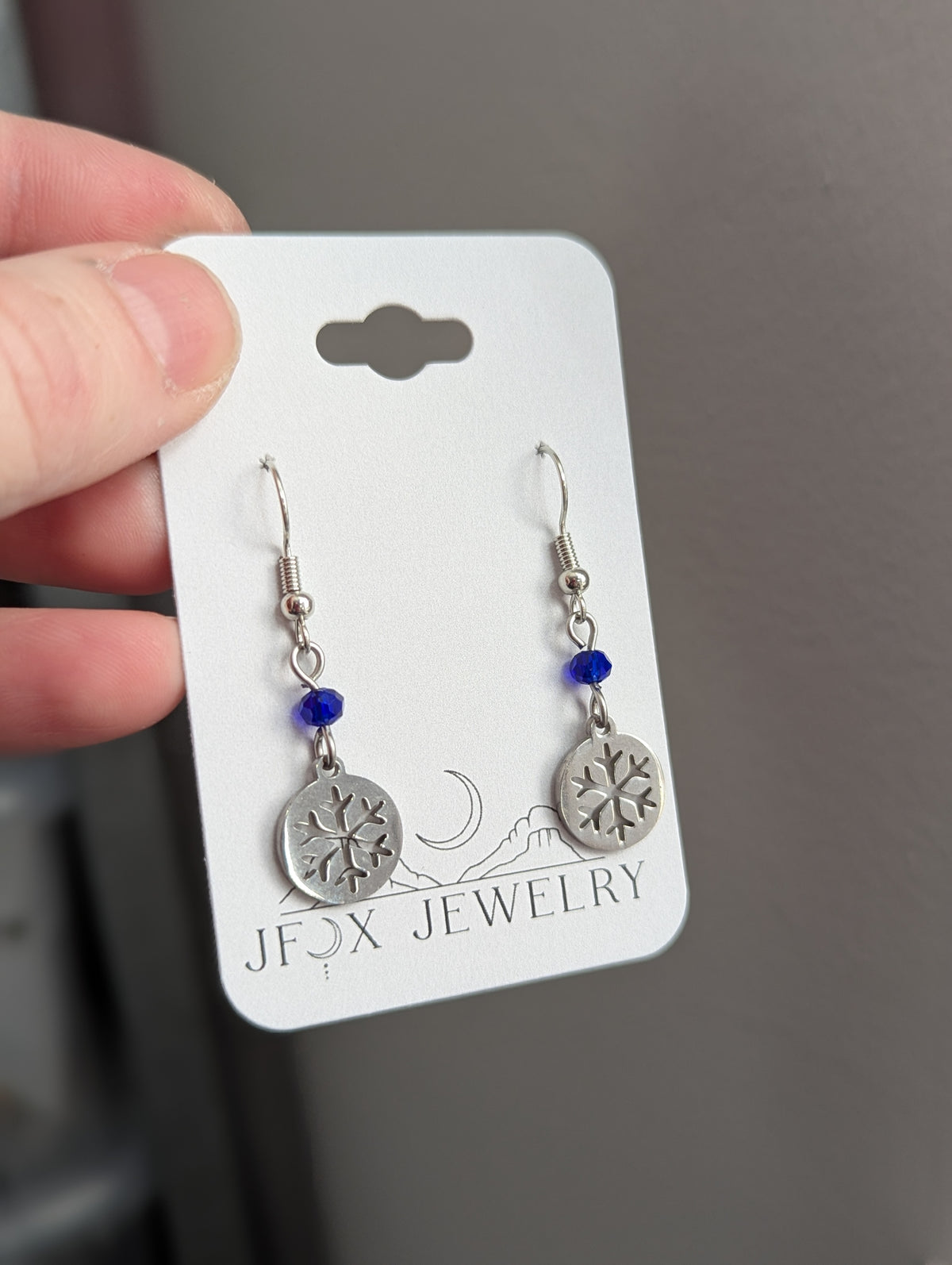 Silver Snowflake Earrings